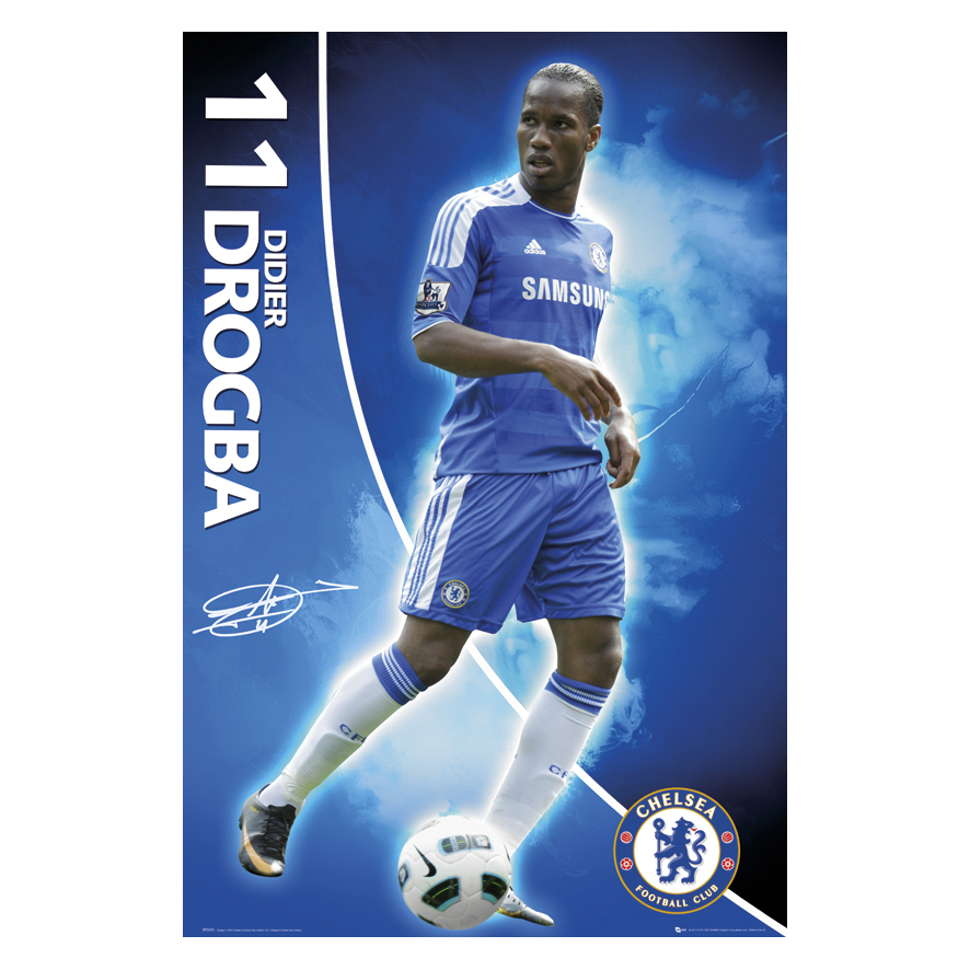 Chelsea 201112 Drogba Poster 61 x 92cm