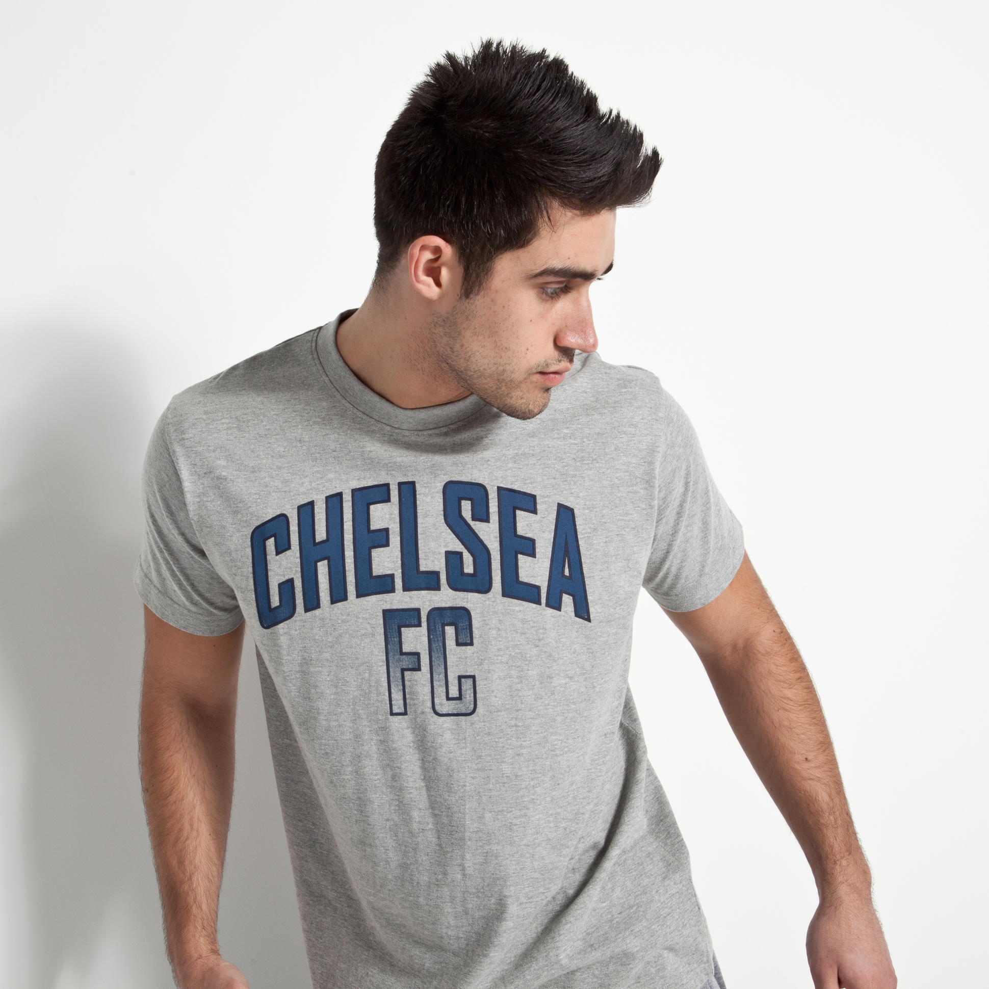 Chelsea Heritage Graphic T-Shirt - Grey Marl
