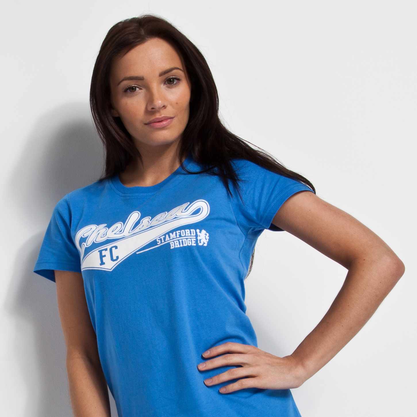 Chelsea Stamford Bridge T-Shirt - Corn Flower - Womens