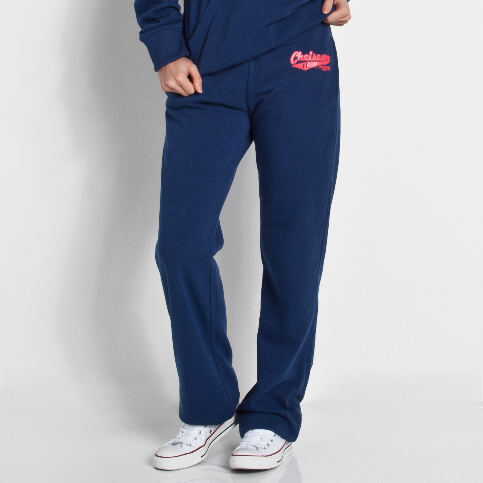 Chelsea Retro Script Joggers - Light Navy