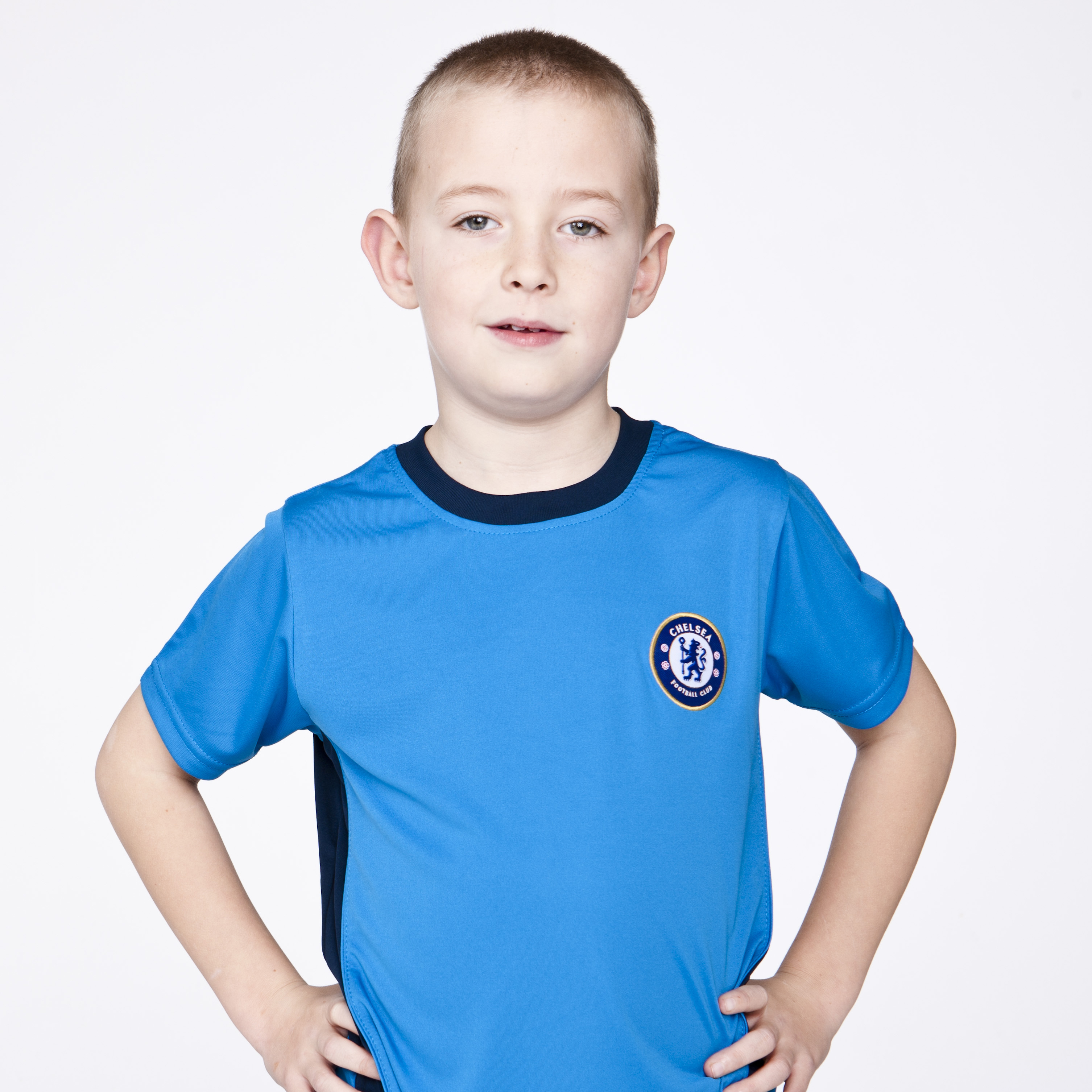 Chelsea Core Poly Panel T Shirt Brilliant Blue Boys