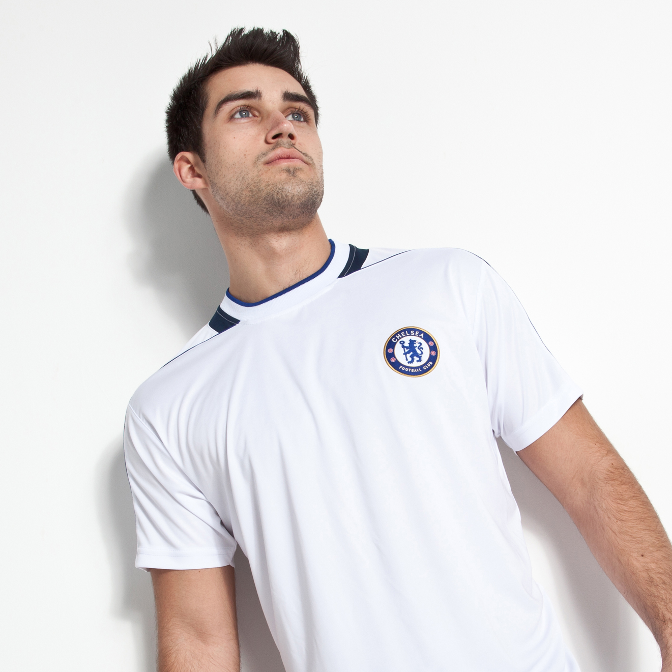 Chelsea Basic Poly Panel T-Shirt - White