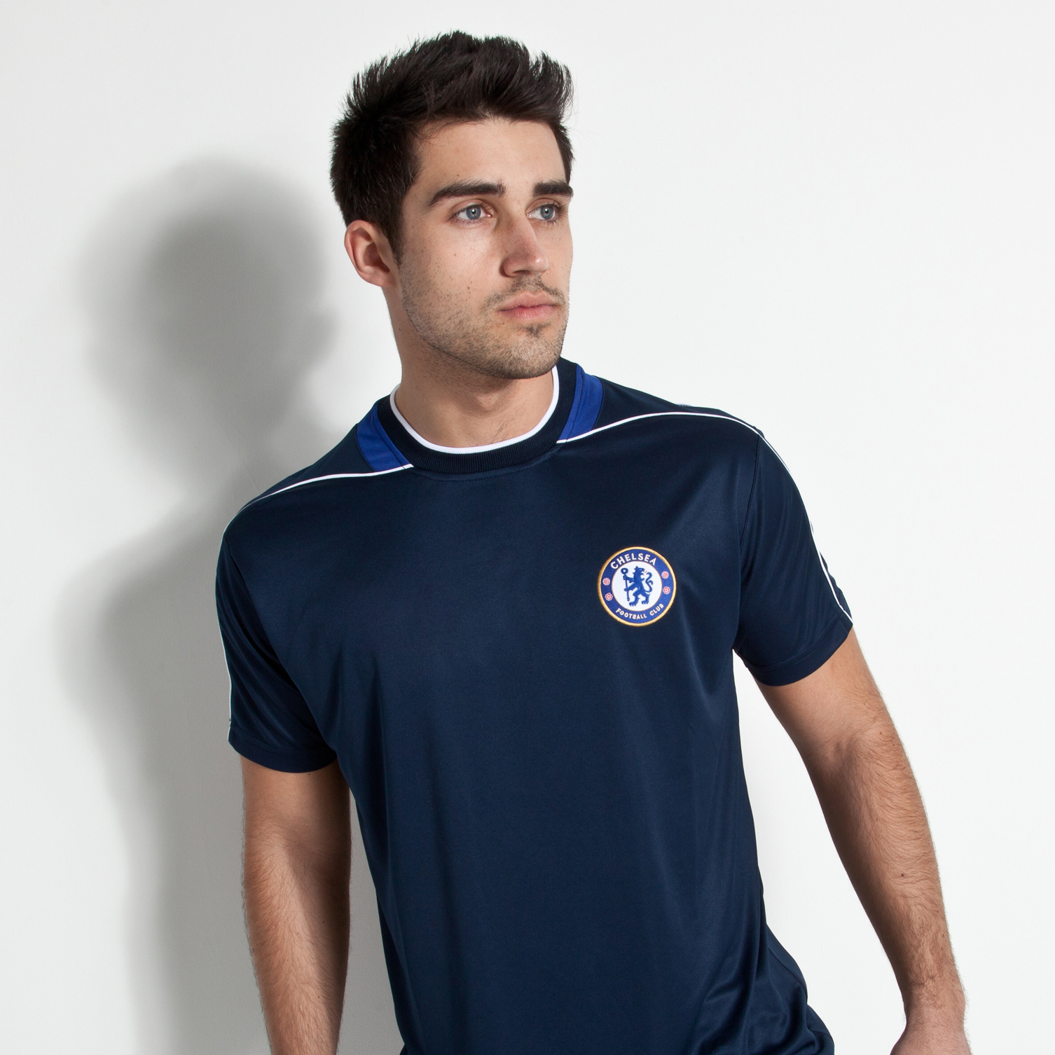Chelsea Basic Poly Panel T-Shirt - Navy