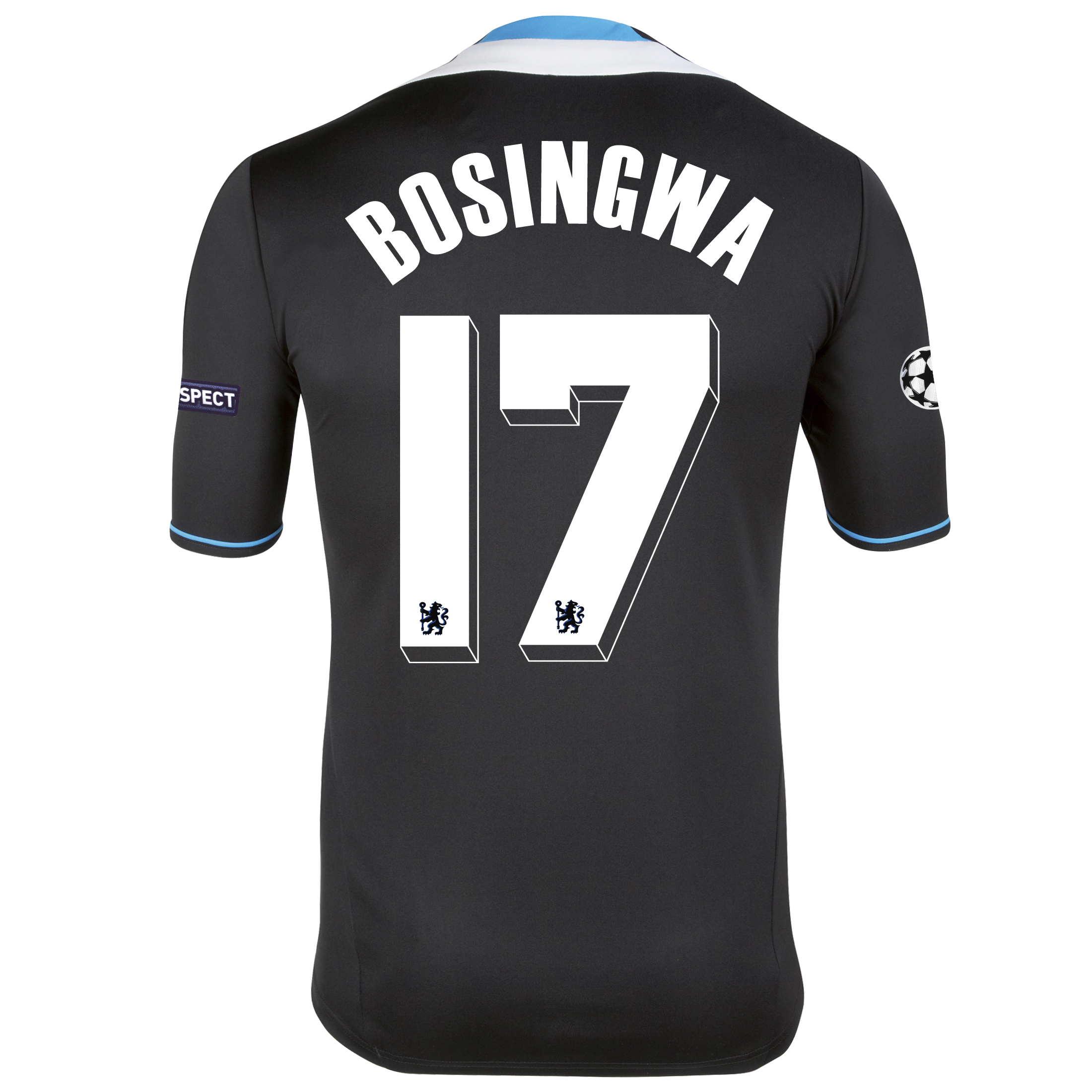 Chelsea UEFA Champions League Away Shirt 2011/12 - Womens with Bosingwa 17 printing