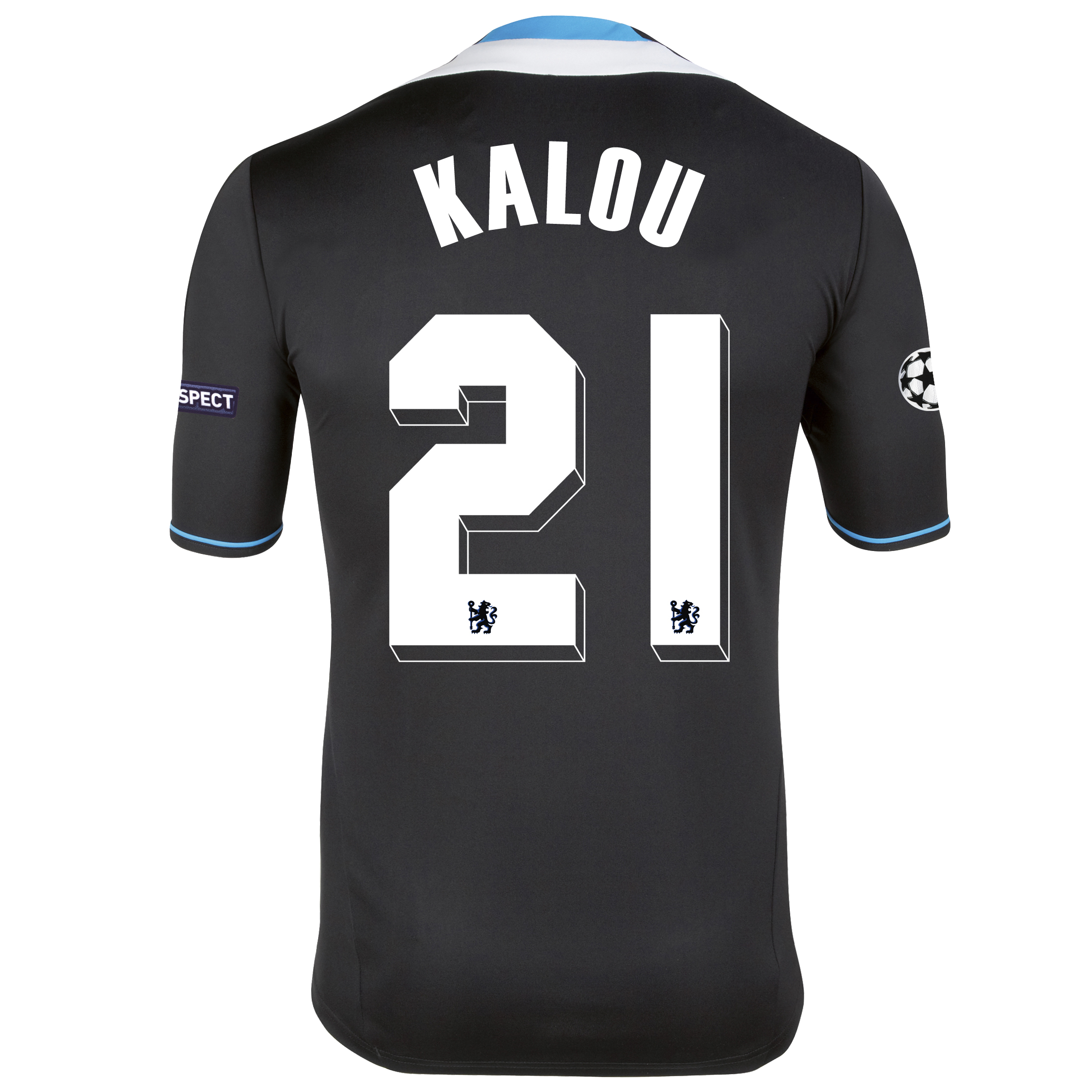 Chelsea UEFA Champions League Away Shirt 2011/12 - Womens with Kalou 21 printing