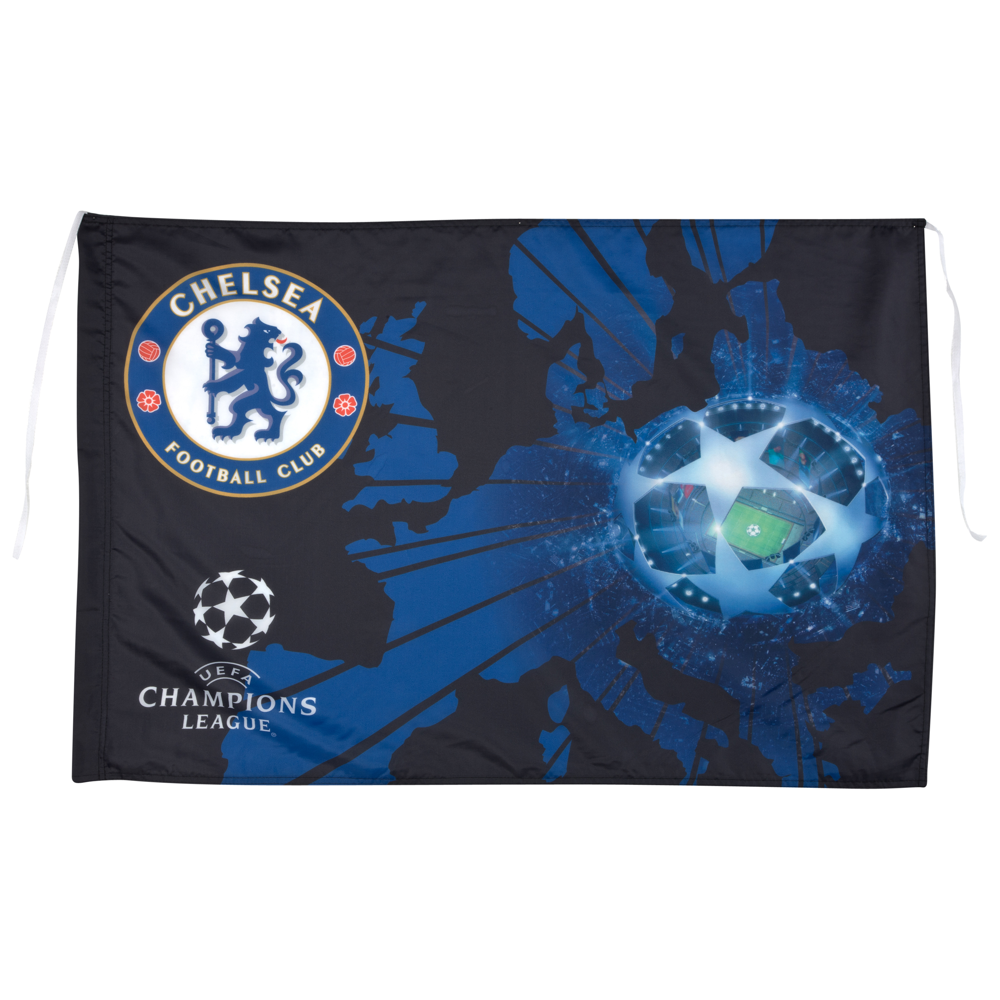 Chelsea UEFA Champions League Flag - 37cm x 26cm