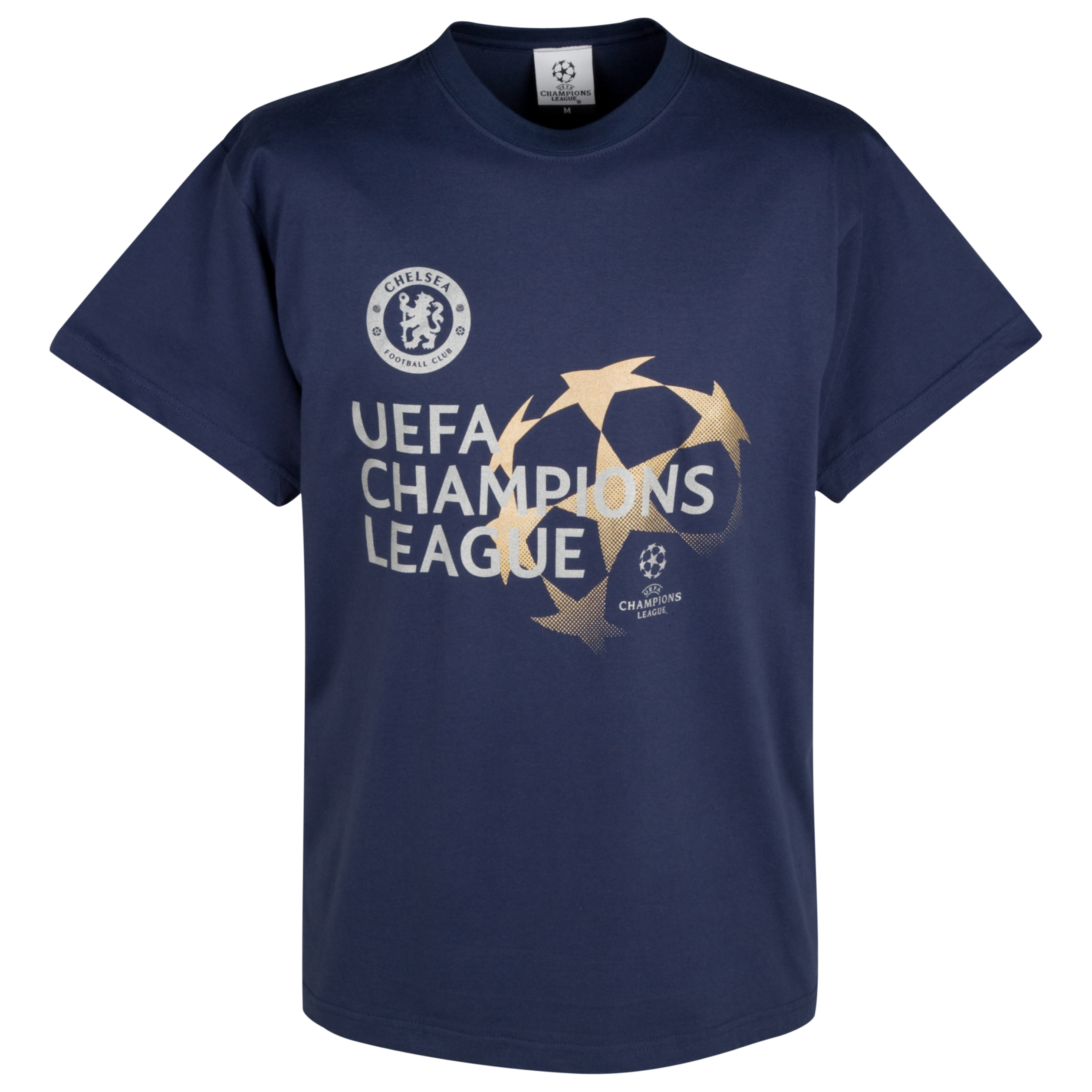 Chelsea UEFA Champions League Metallic Starball T-Shirt - Navy