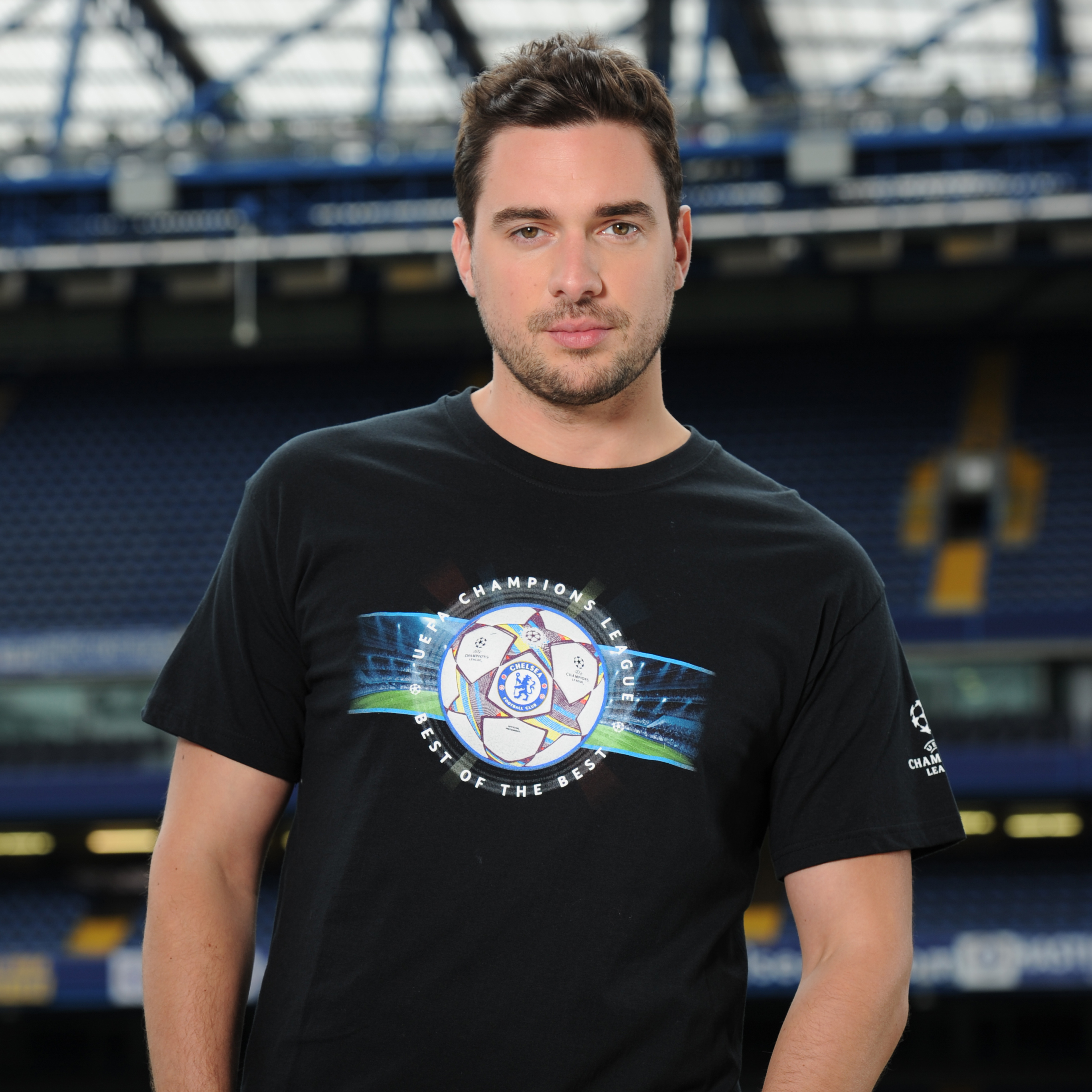 Chelsea UEFA Champions League Official Match Ball  T-Shirt - Black