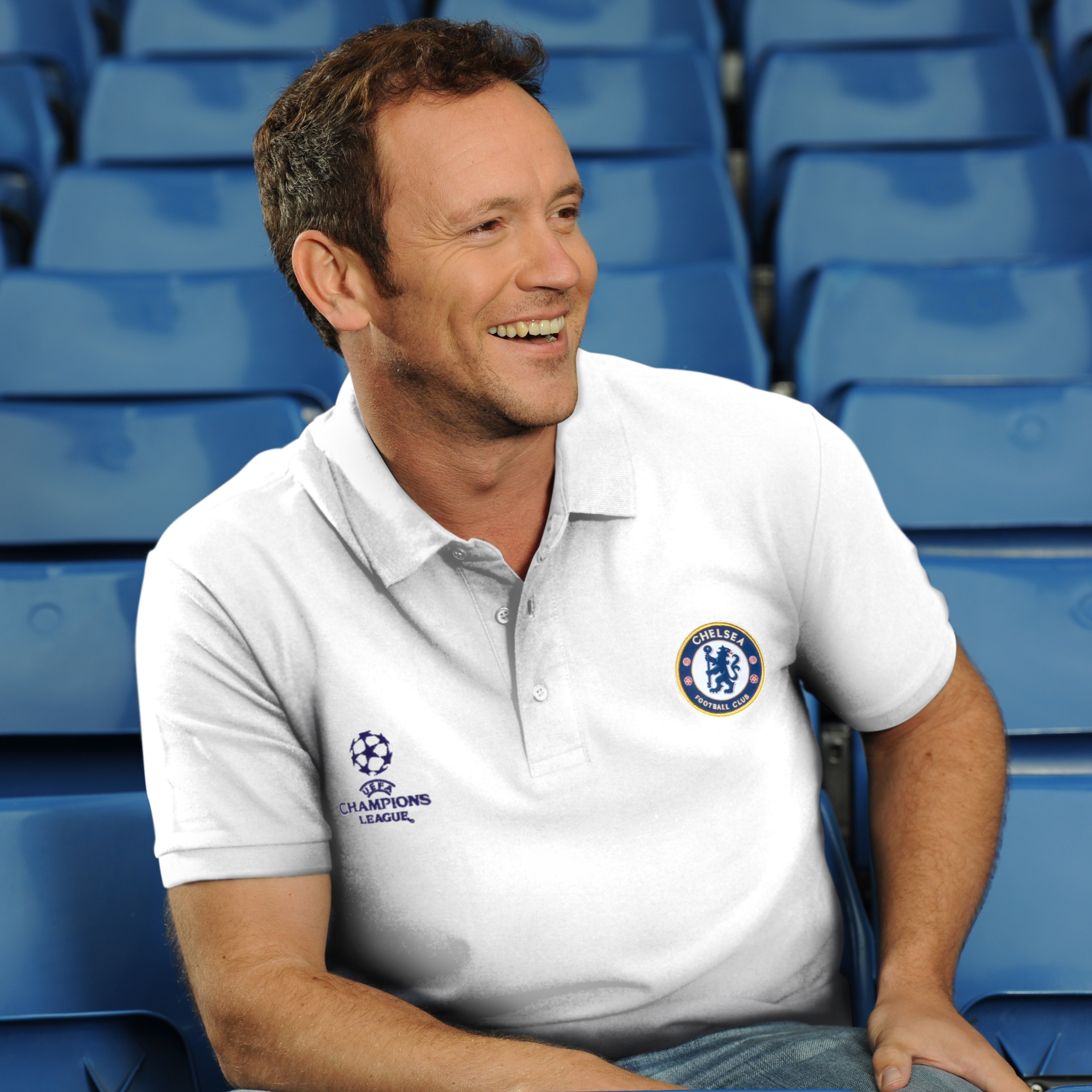 Chelsea UEFA Champions League Core Crest Polo - White