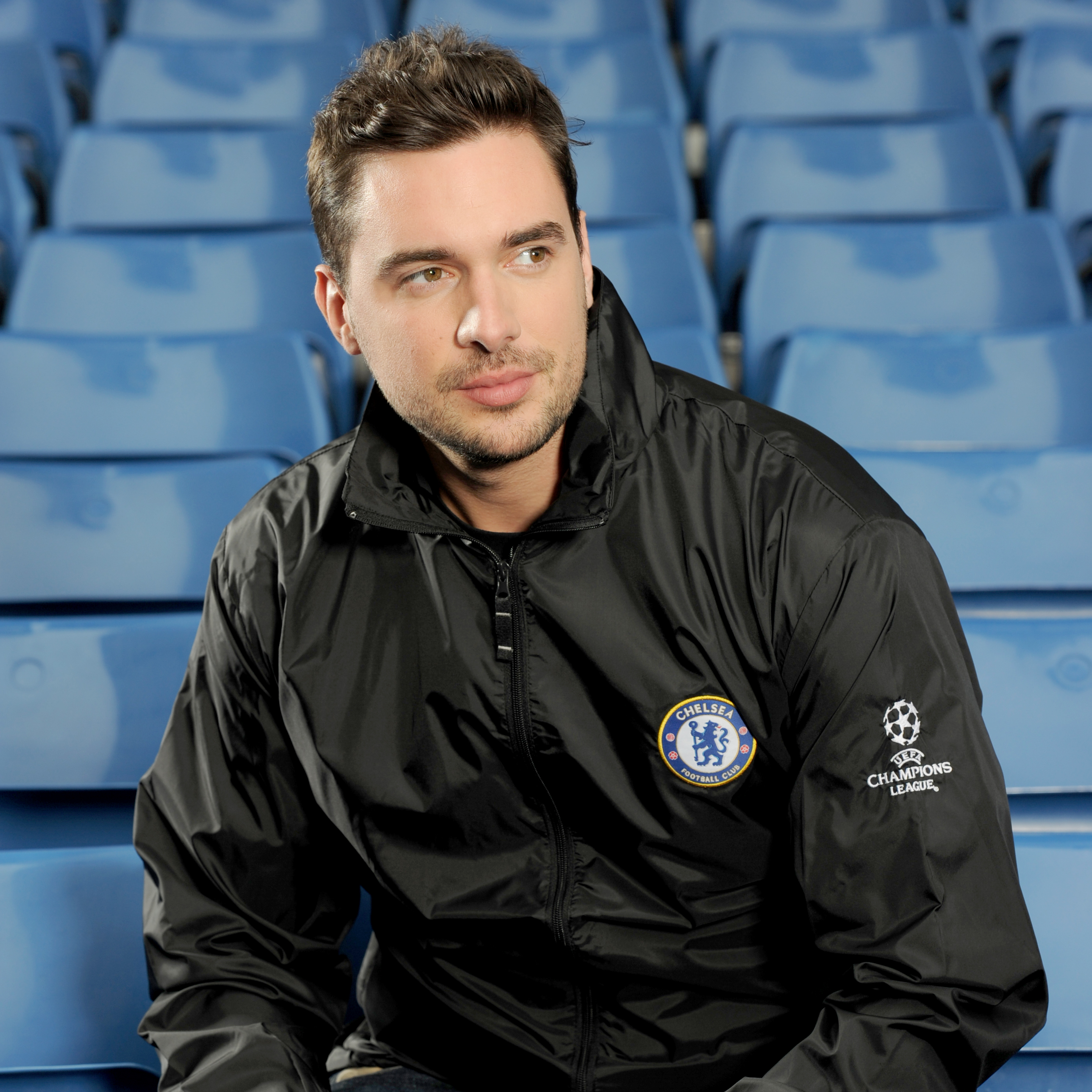 Chelsea UEFA Champions League Windbreaker - Black