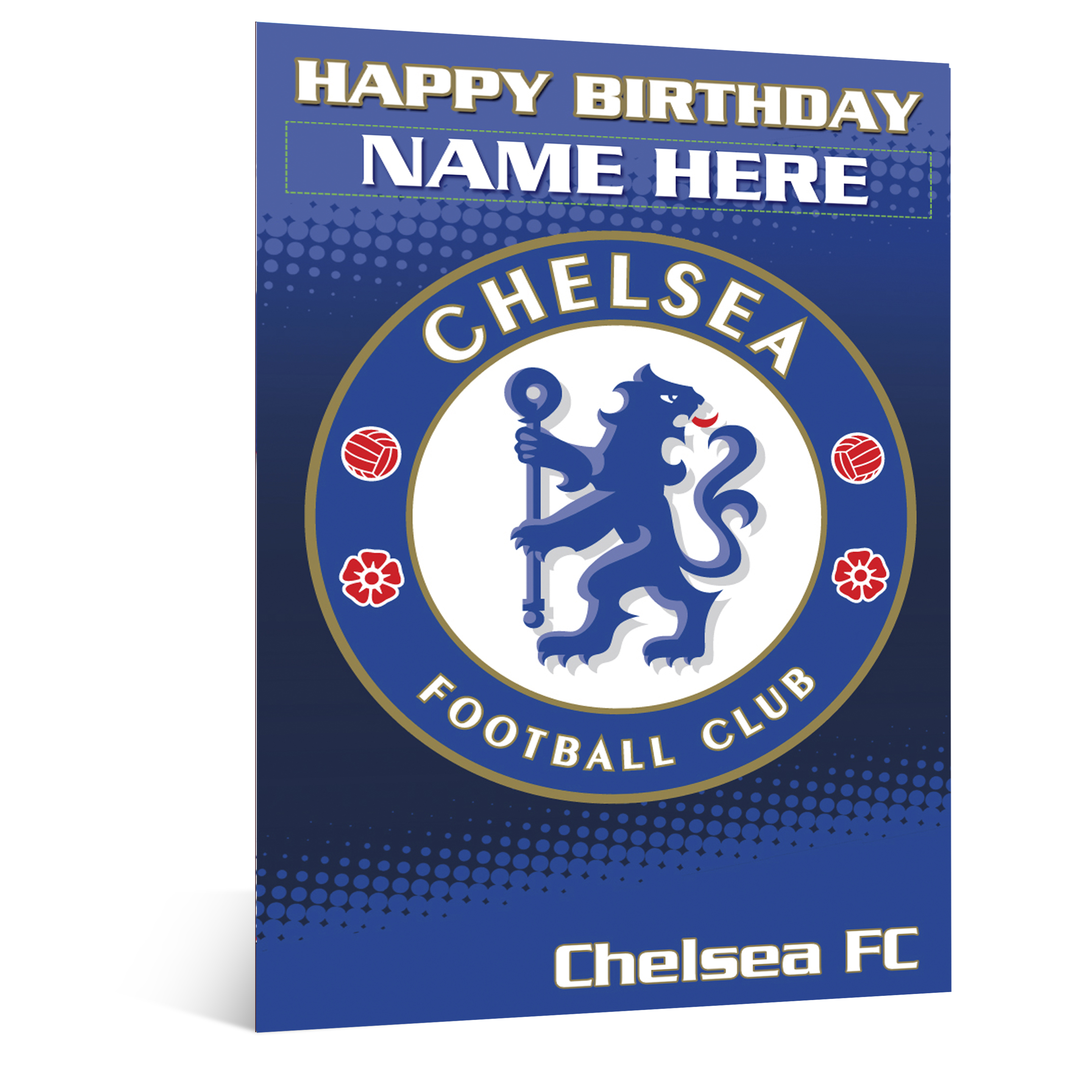 Chelsea Personalised Happy Birthday Card - Crest