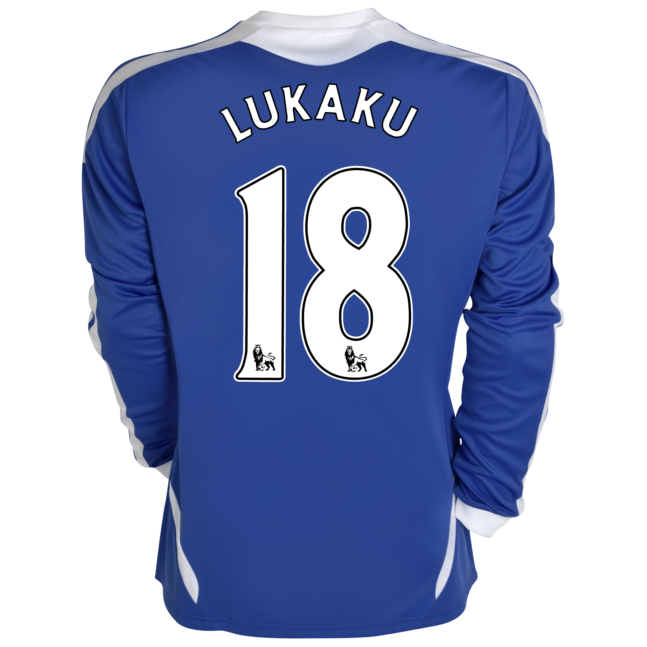 Chelsea Home Shirt 2011-12 - Long Sleeved with Lukaku 18 printing