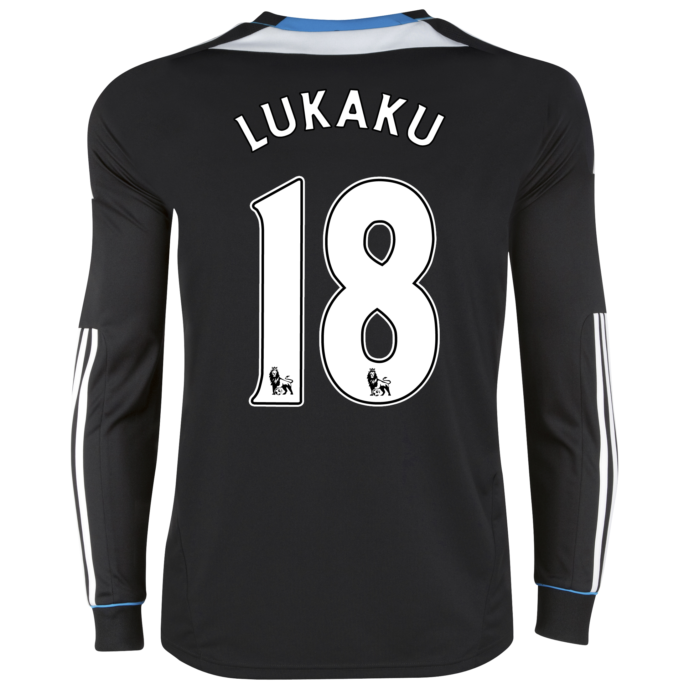 Chelsea Away Shirt 2011/12 - Long Sleeve with Lukaku 18 printing.