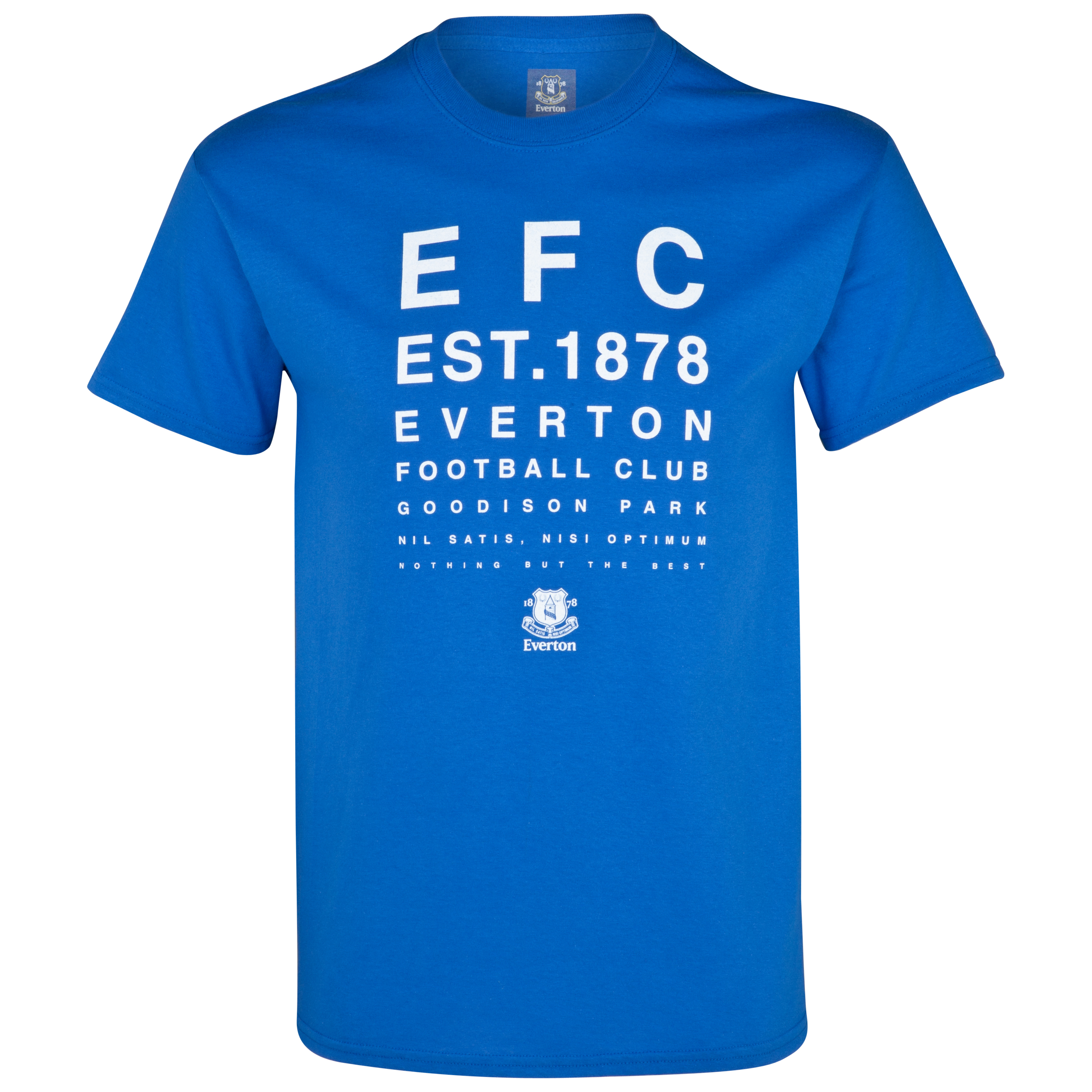 Everton 2for£20 Test Card T-Shirt - Royal