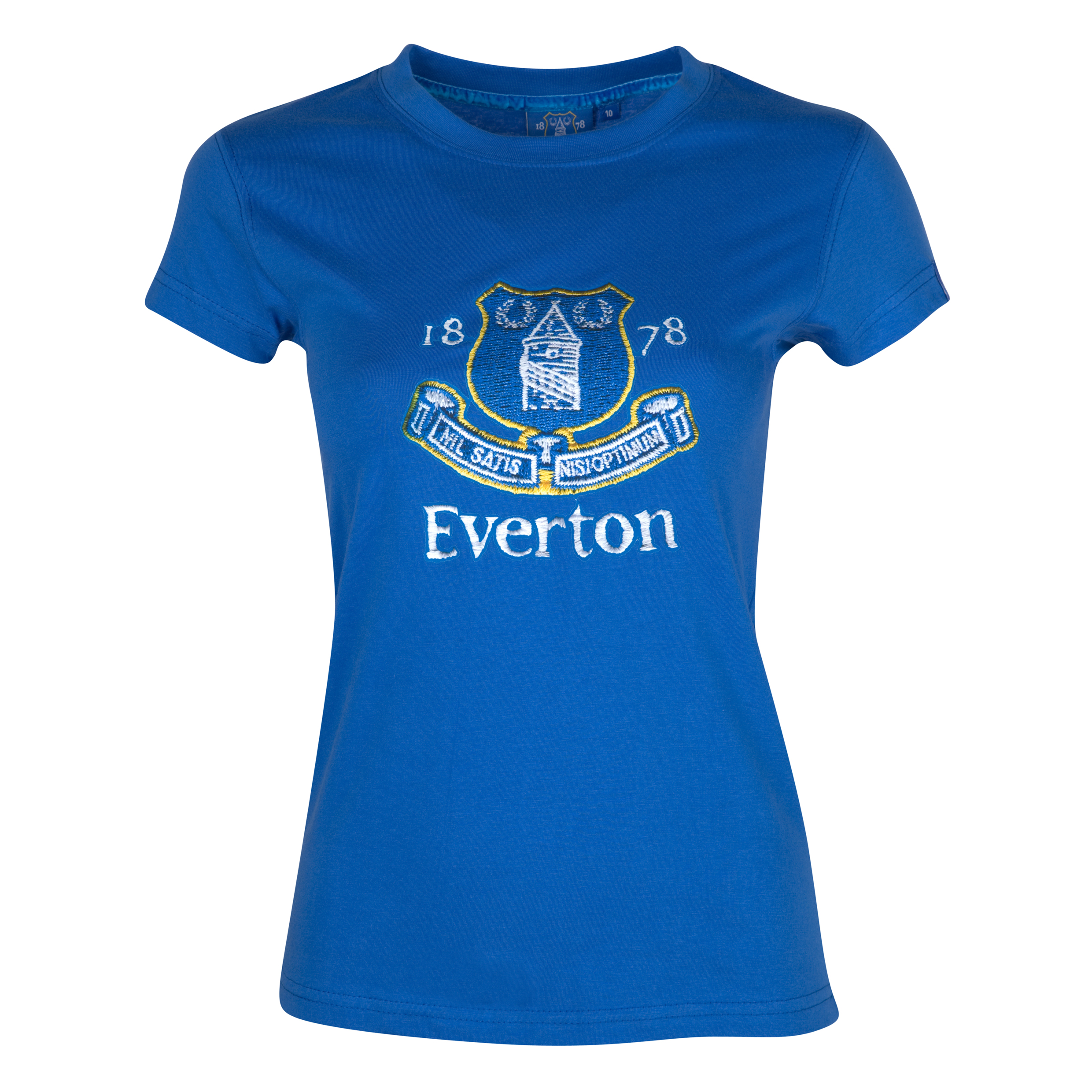 Everton Real Crest T-Shirt - Royal - Womens