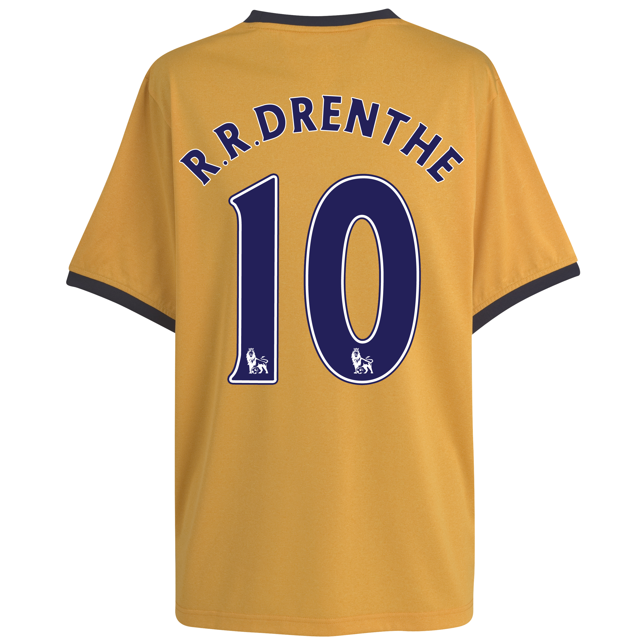 Everton Away Shirt 2011-12 - Kids with R.R. Drenthe 10 printing