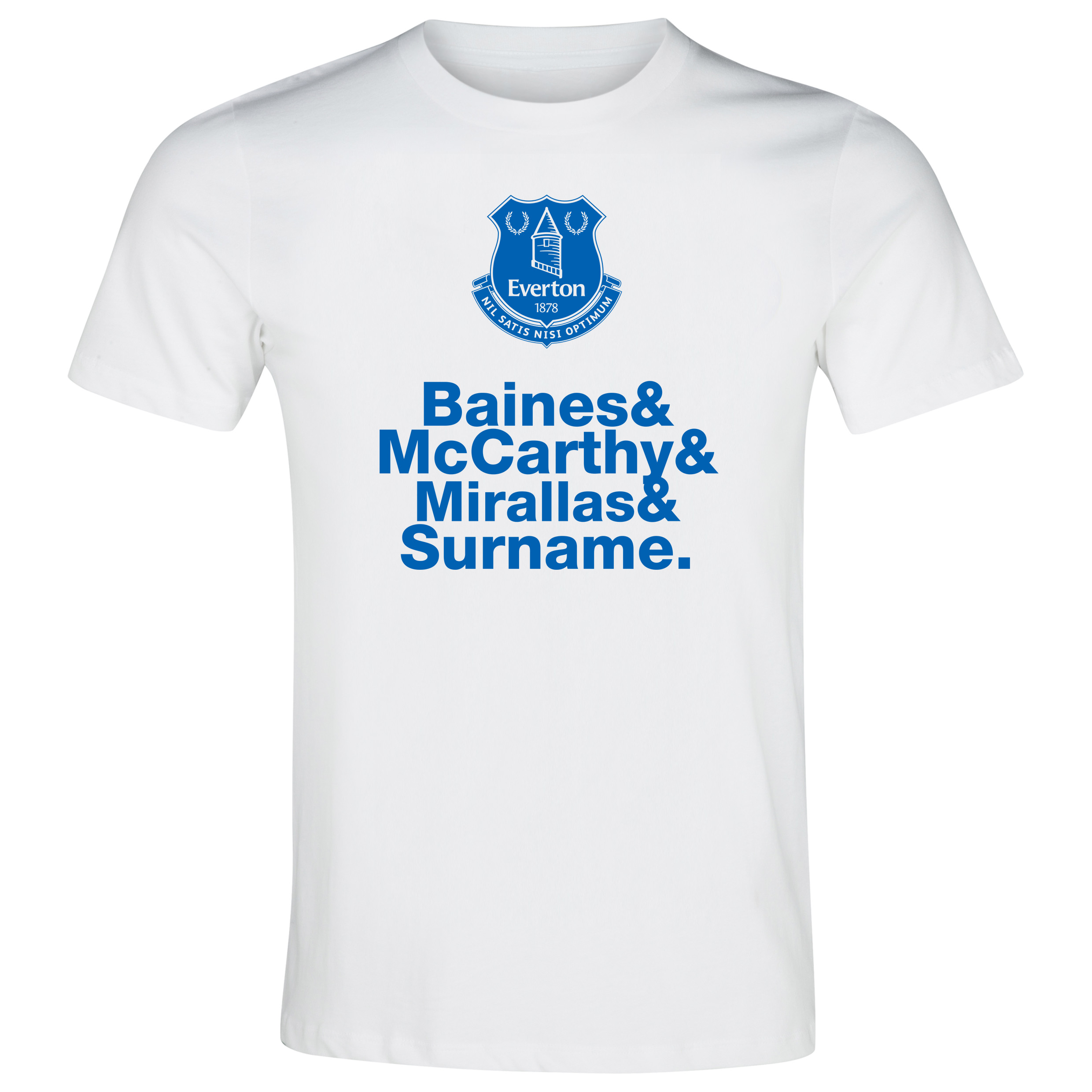 Everton Personalised Player T-Shirt