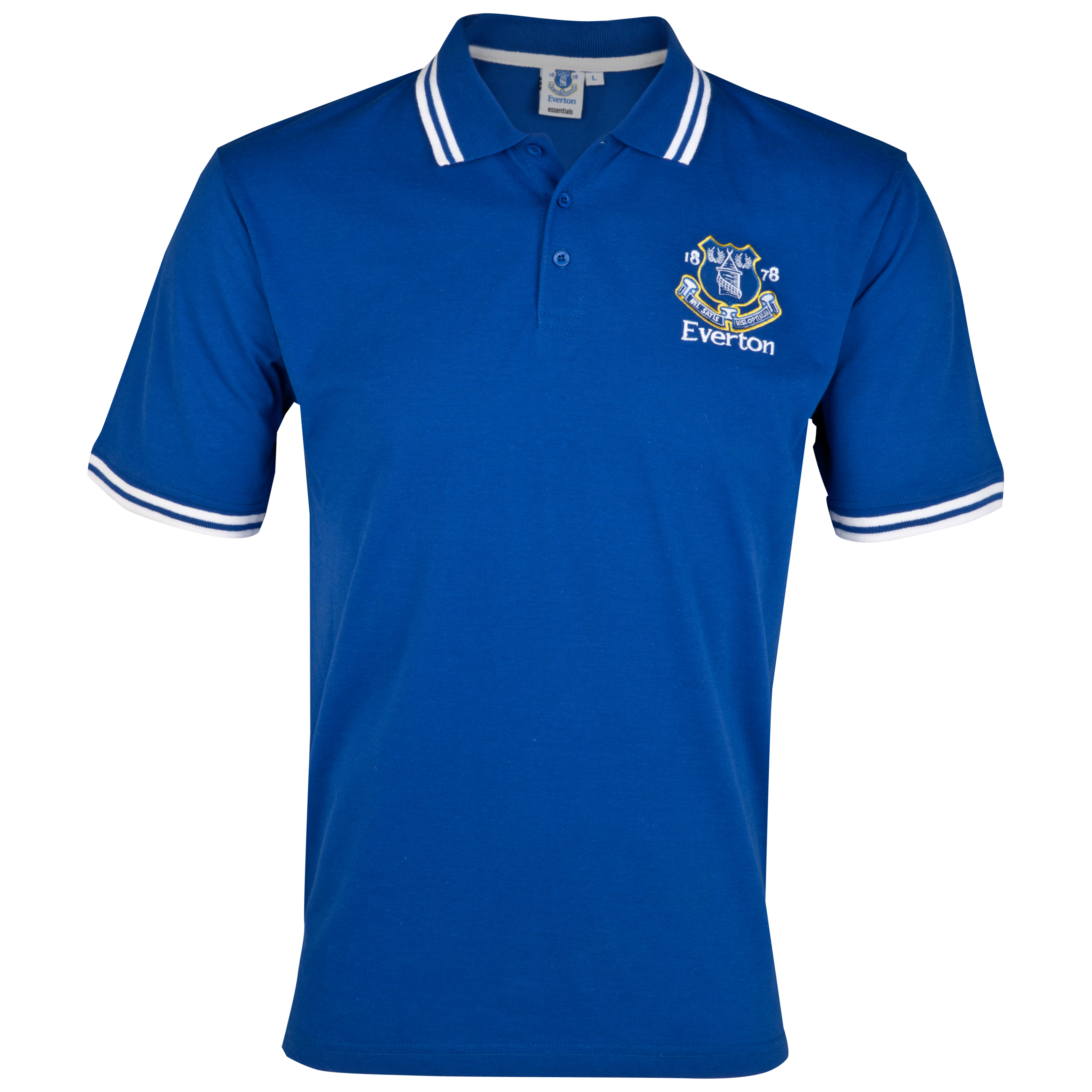 Everton Essential Evolve Crest Polo Top - Everton Blue