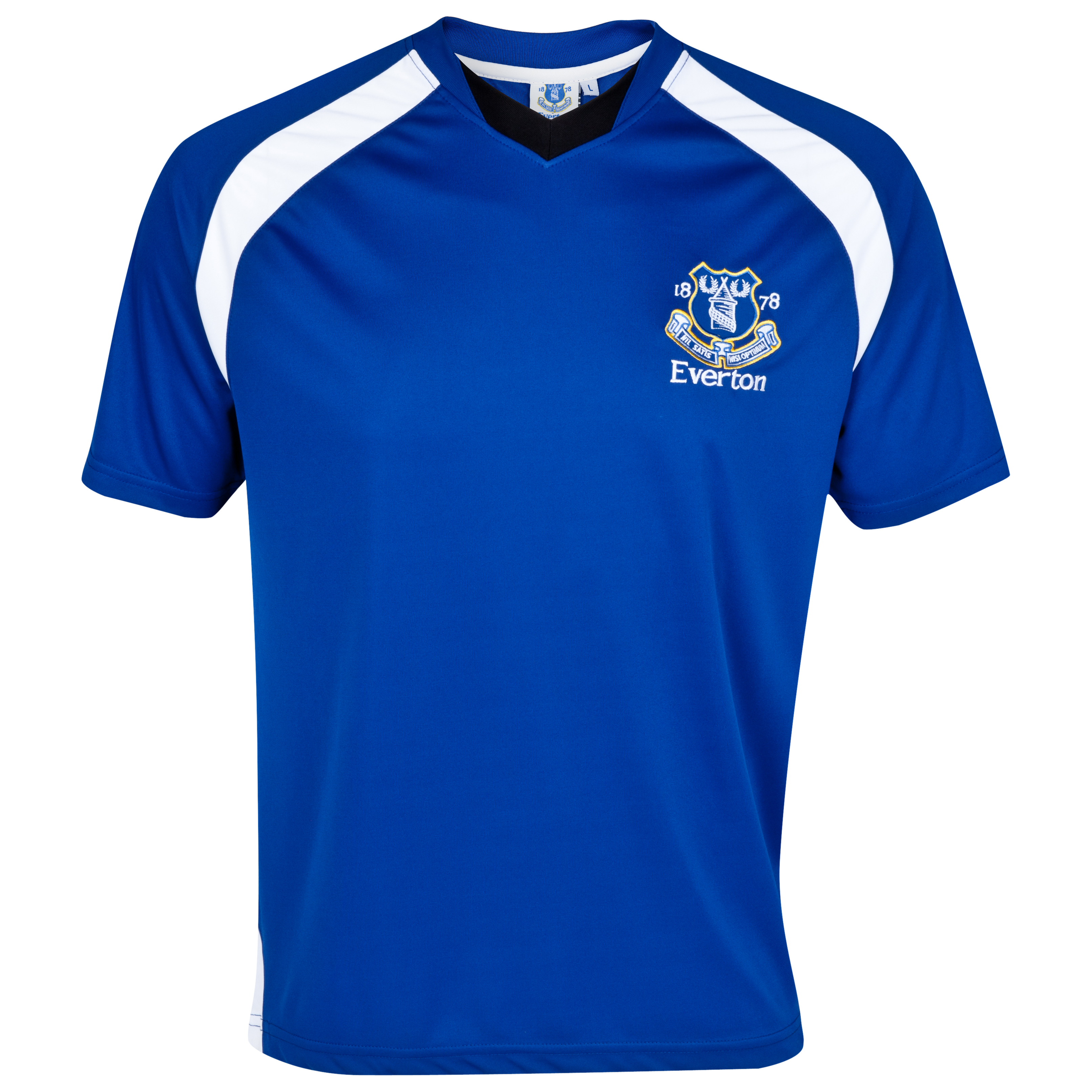 Everton Essential Compete V-Neck Panel T-Shirt - Everton Blue - Older Boys
