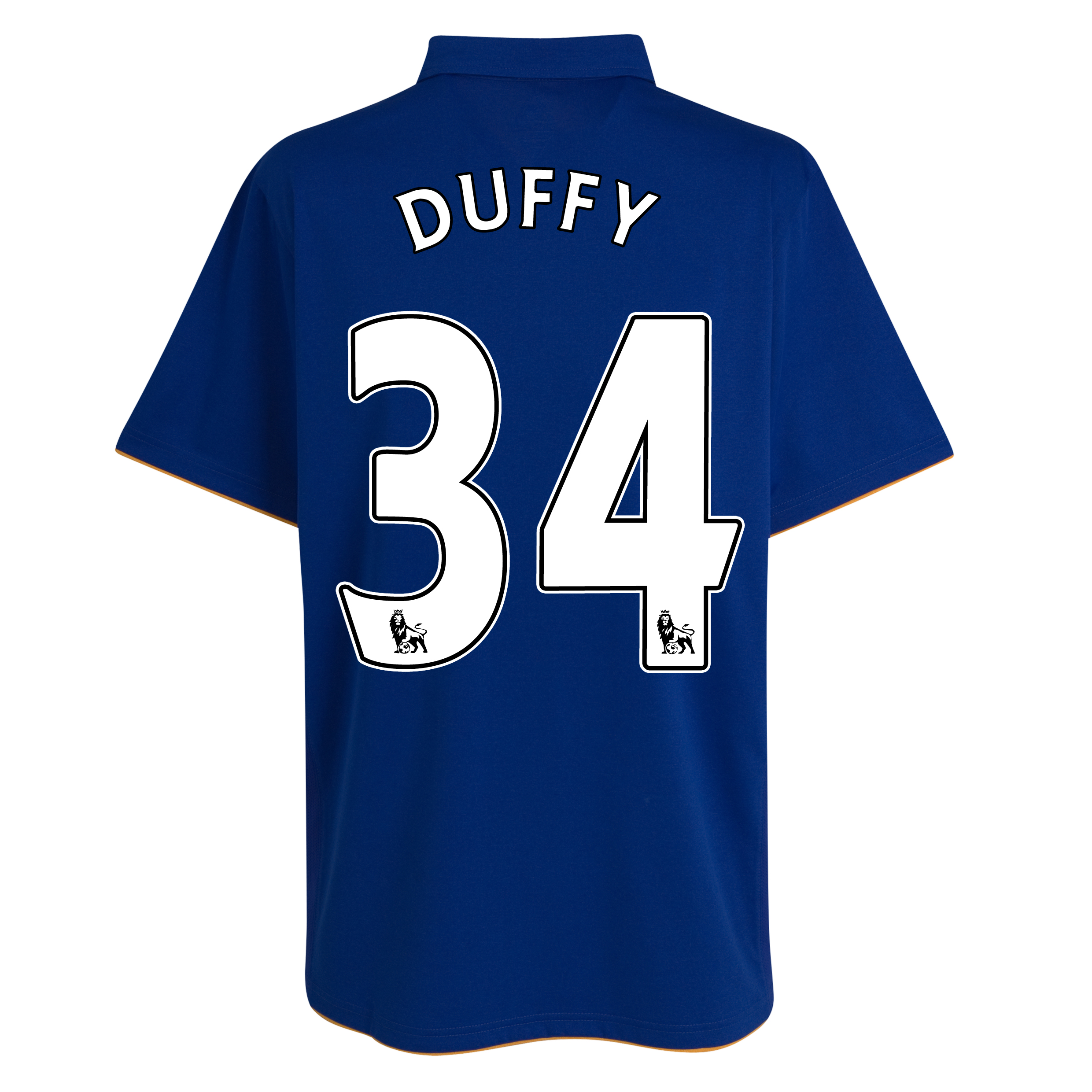 Everton Home Shirt 2011~12 with Duffy 34 printing