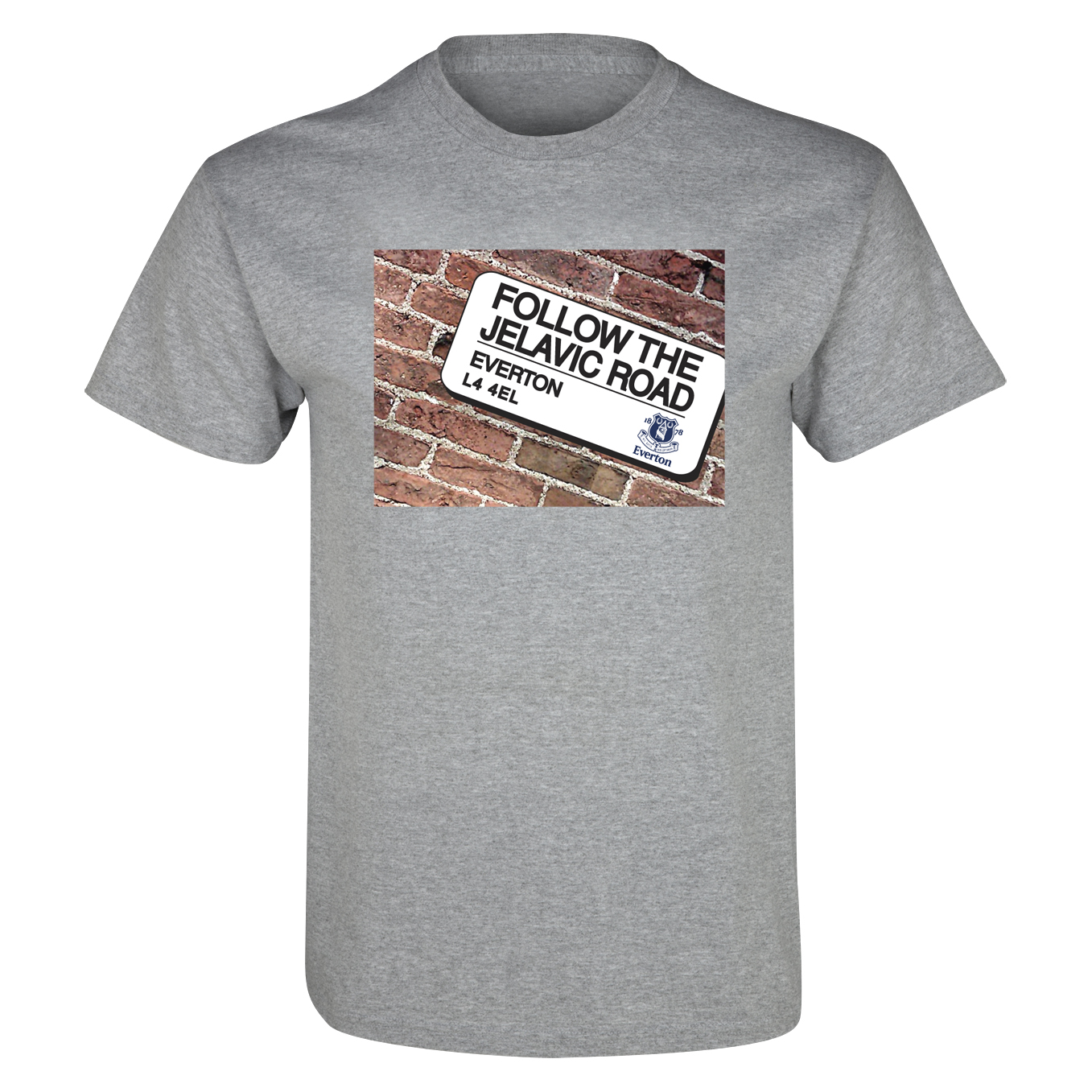 Everton 2for£20 Jelavic Road T-Shirt - Grey Marl
