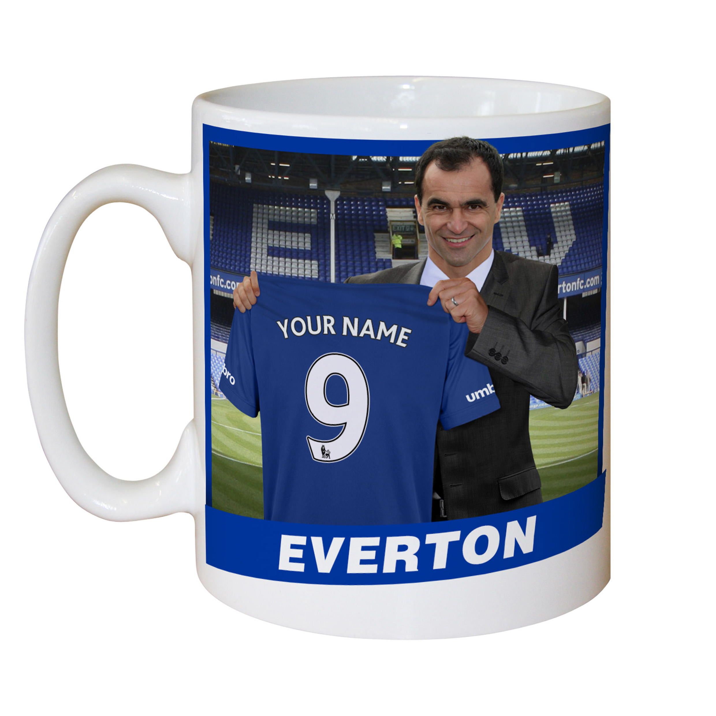Everton Personalised Manager Mug