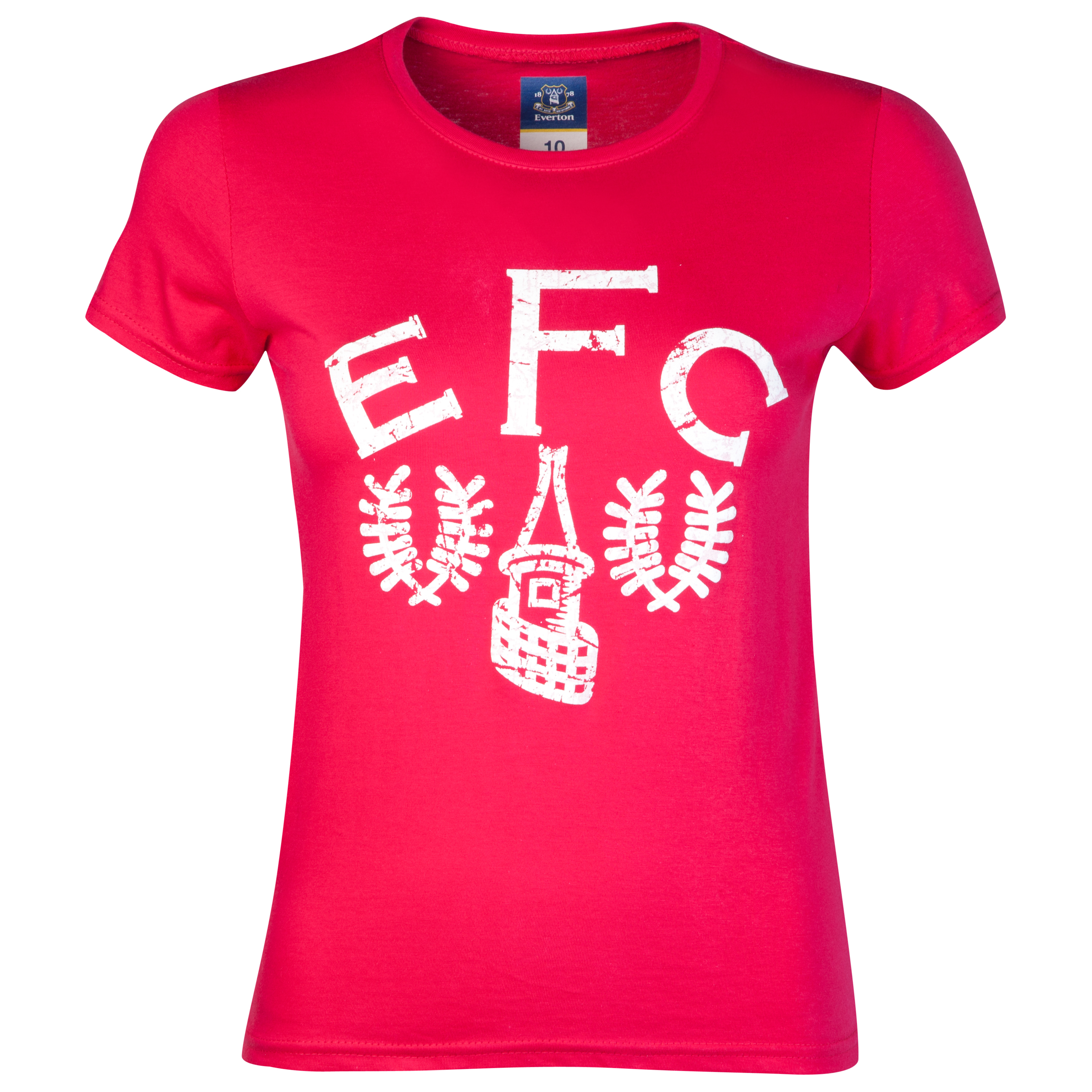 Everton 2for£20 Heritage Crest T-Shirt - Pink - Womens