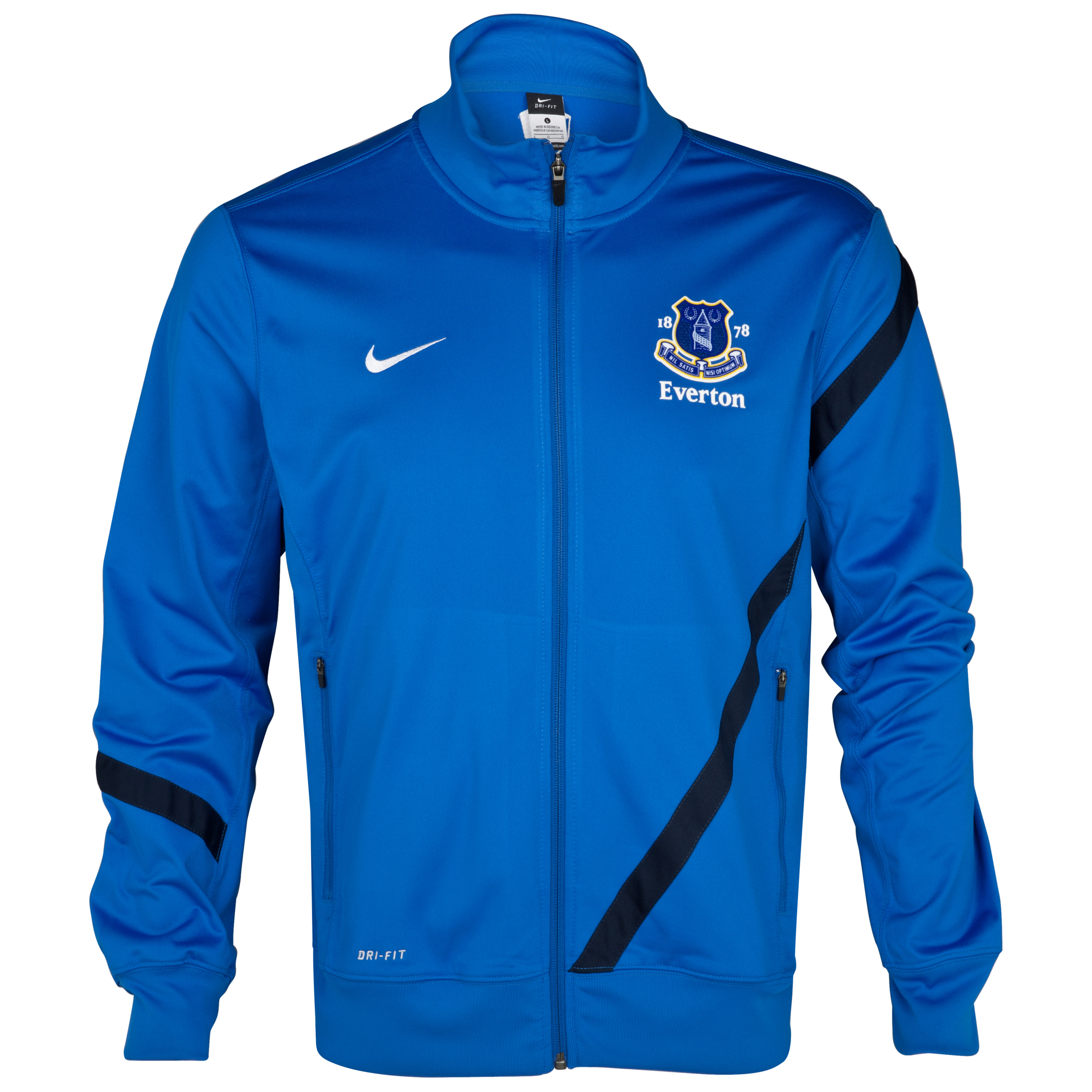Everton Poly Jacket - Royal Blue/Obsidian/White