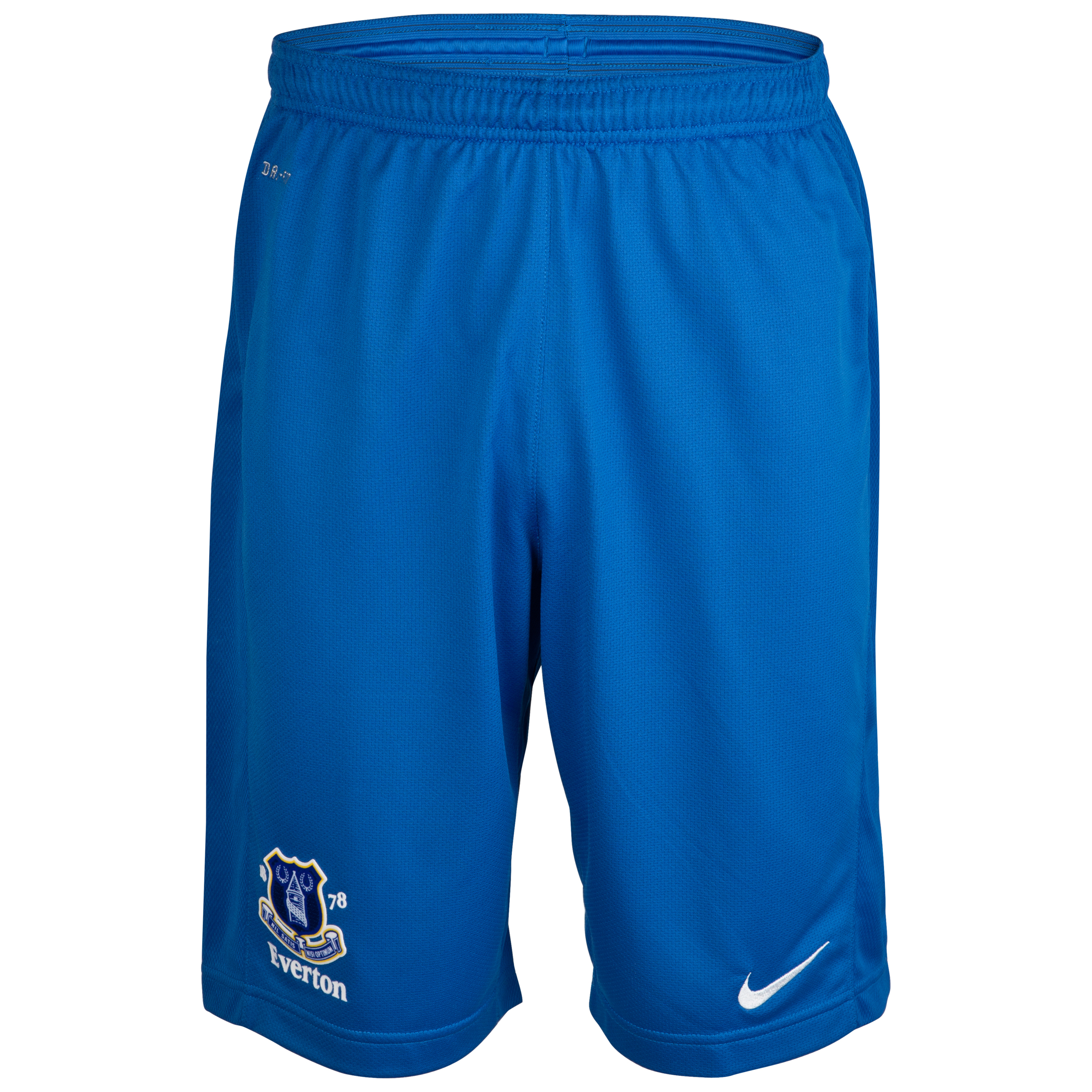 Everton Longer Knit Short - Junior - Royal Blue/White