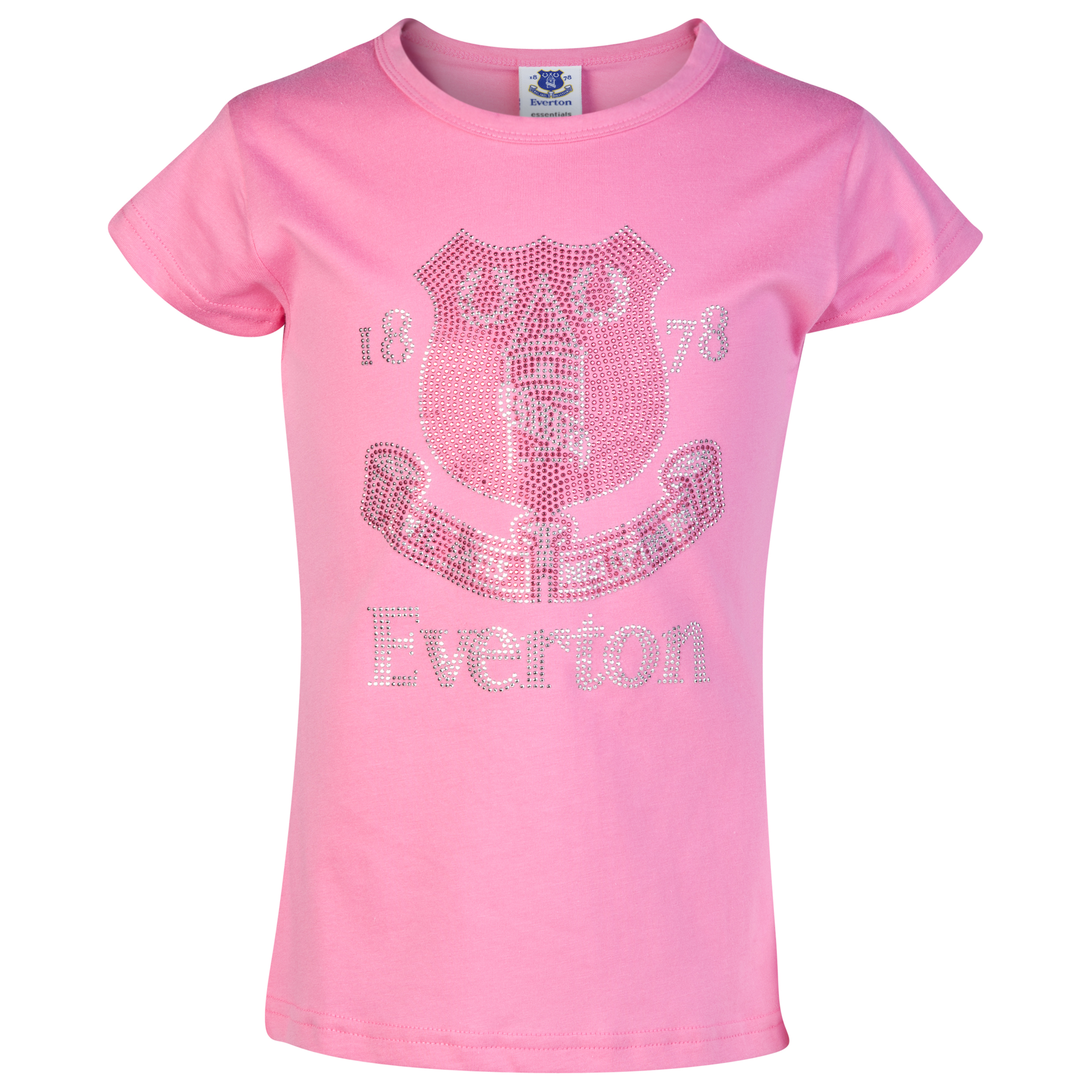 Everton Rhinestone T-Shirt - Pink - Older Girls