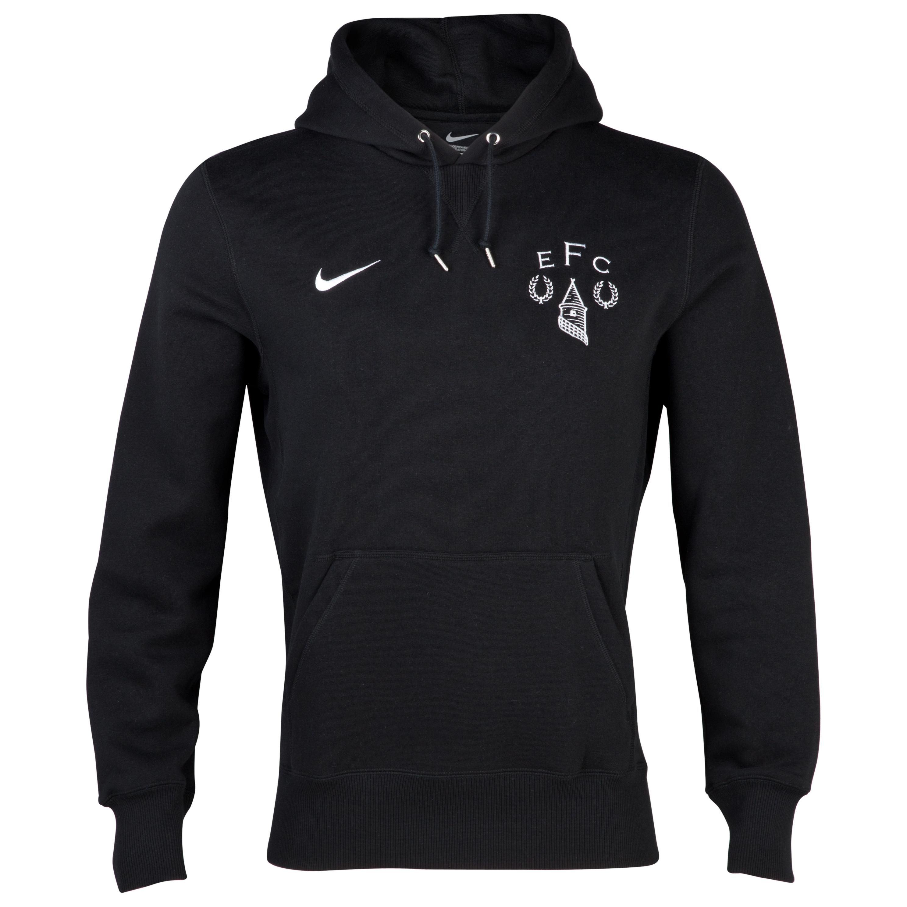 Everton Heritage Fleece Hoodie - Junior - Black/White