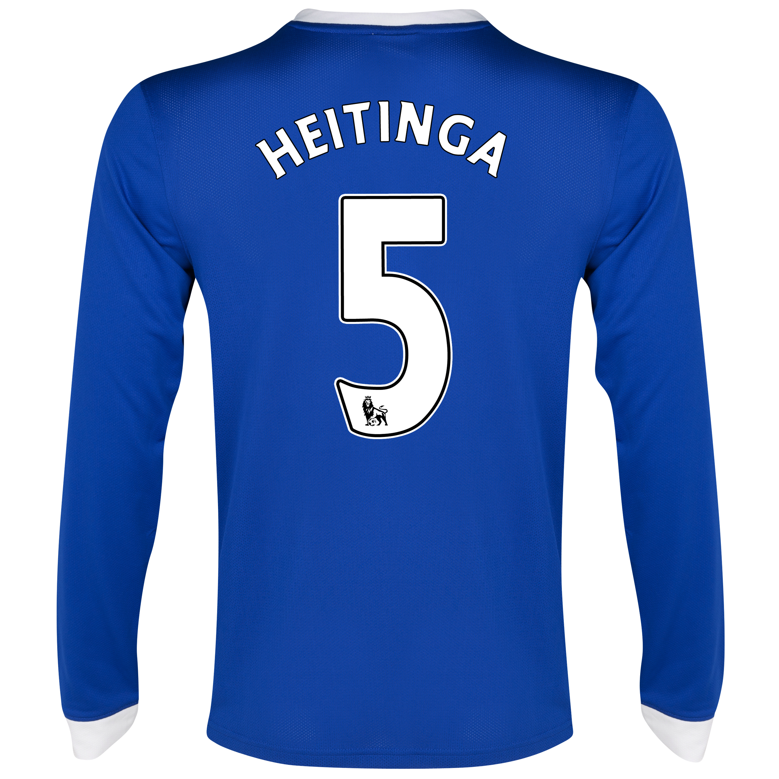 Everton Home Shirt 2012/13 - Long Sleeved with Heitinga 5 printing