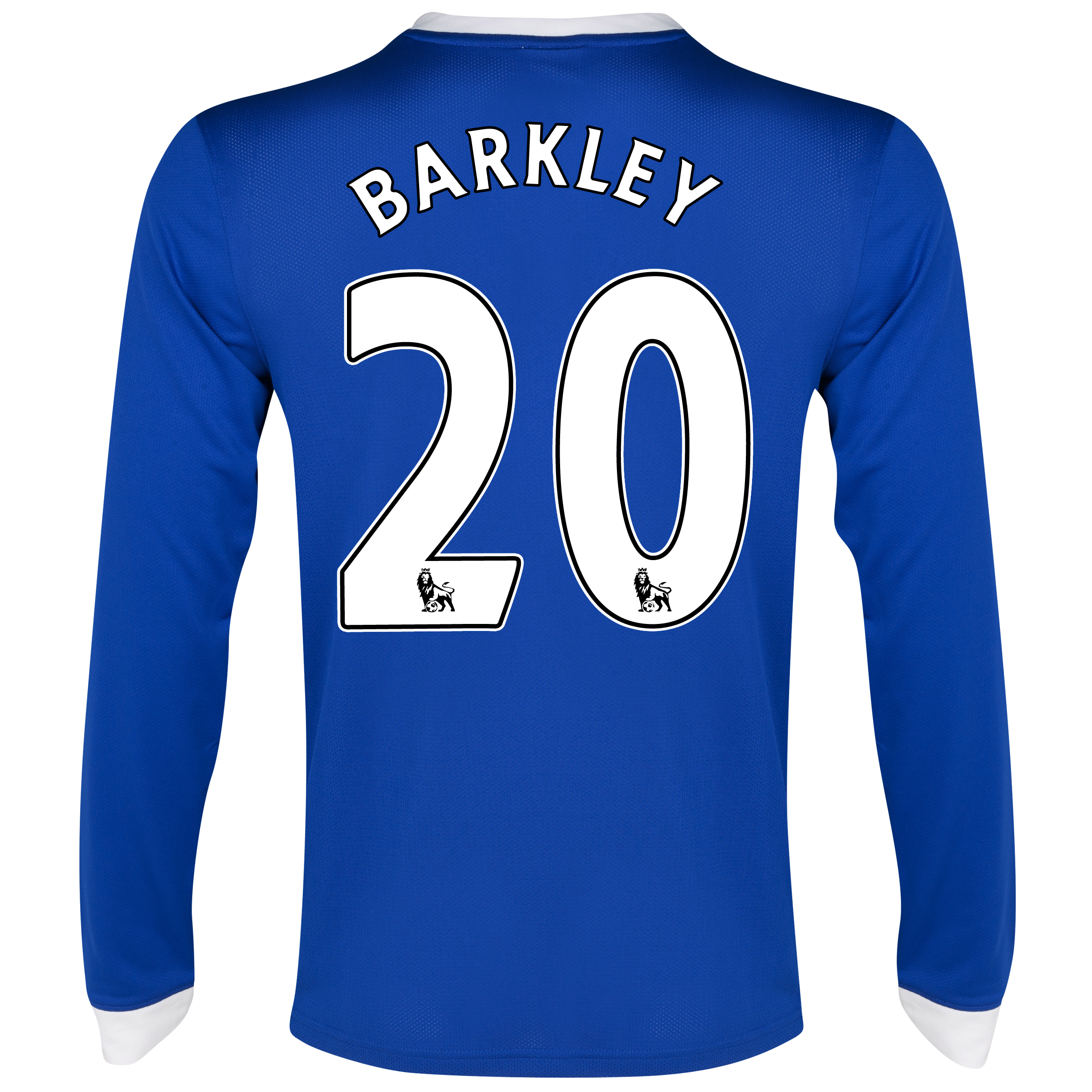 Everton Home Shirt 2012/13 - Long Sleeved with Barkley 20 printing