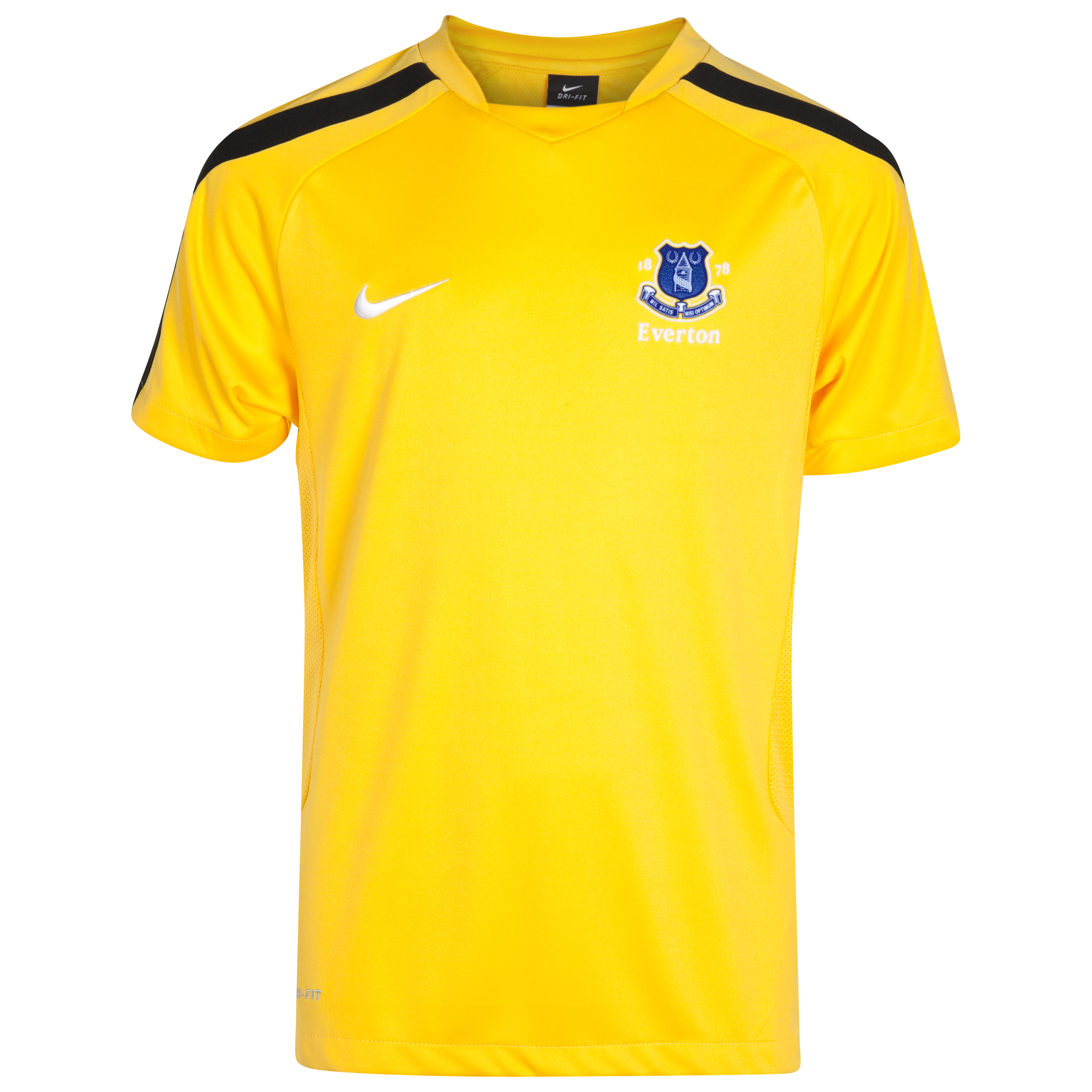 Everton Training T-Shirt - Varsity Maize/Black/White - Junior