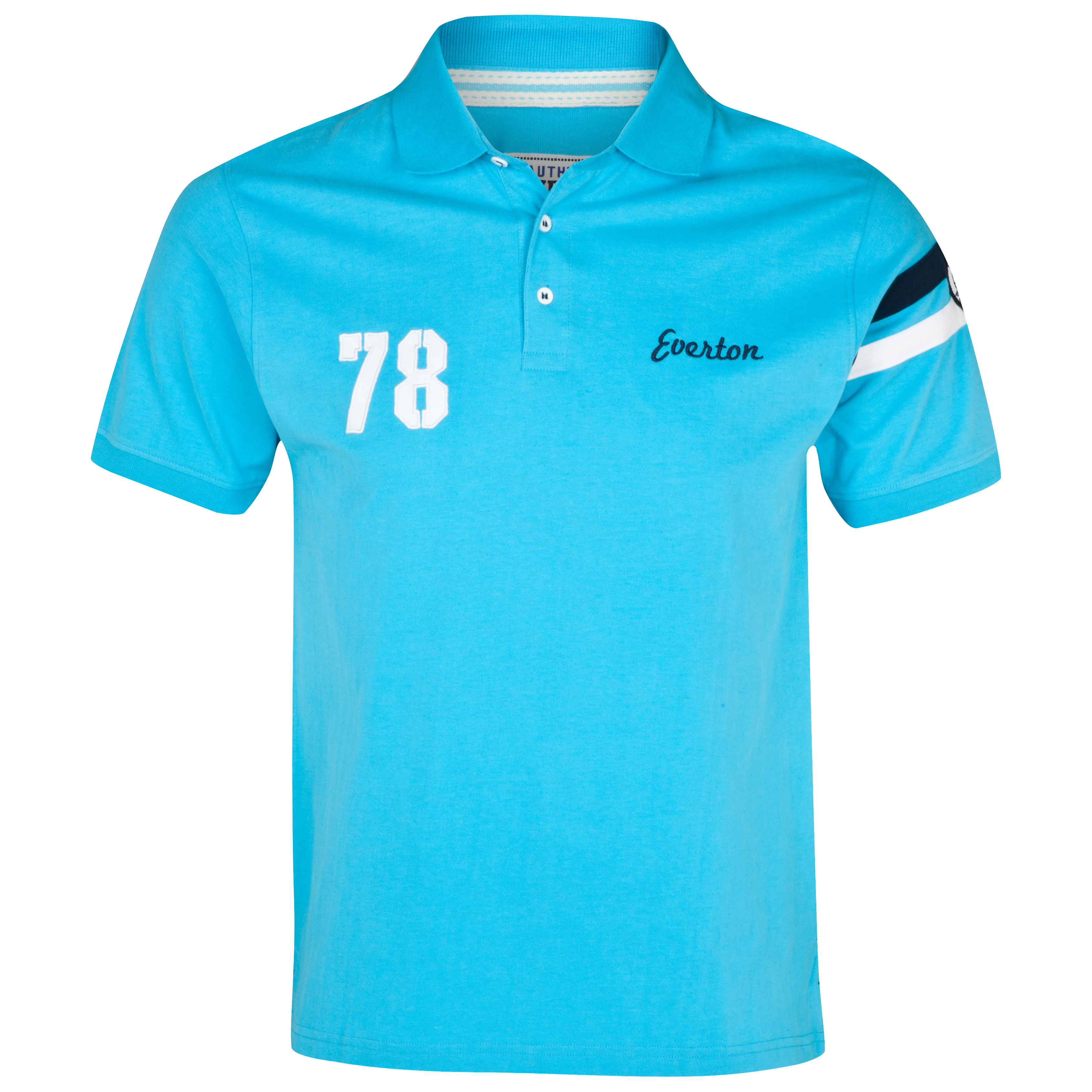 Everton Arms Polo Top - Aqua