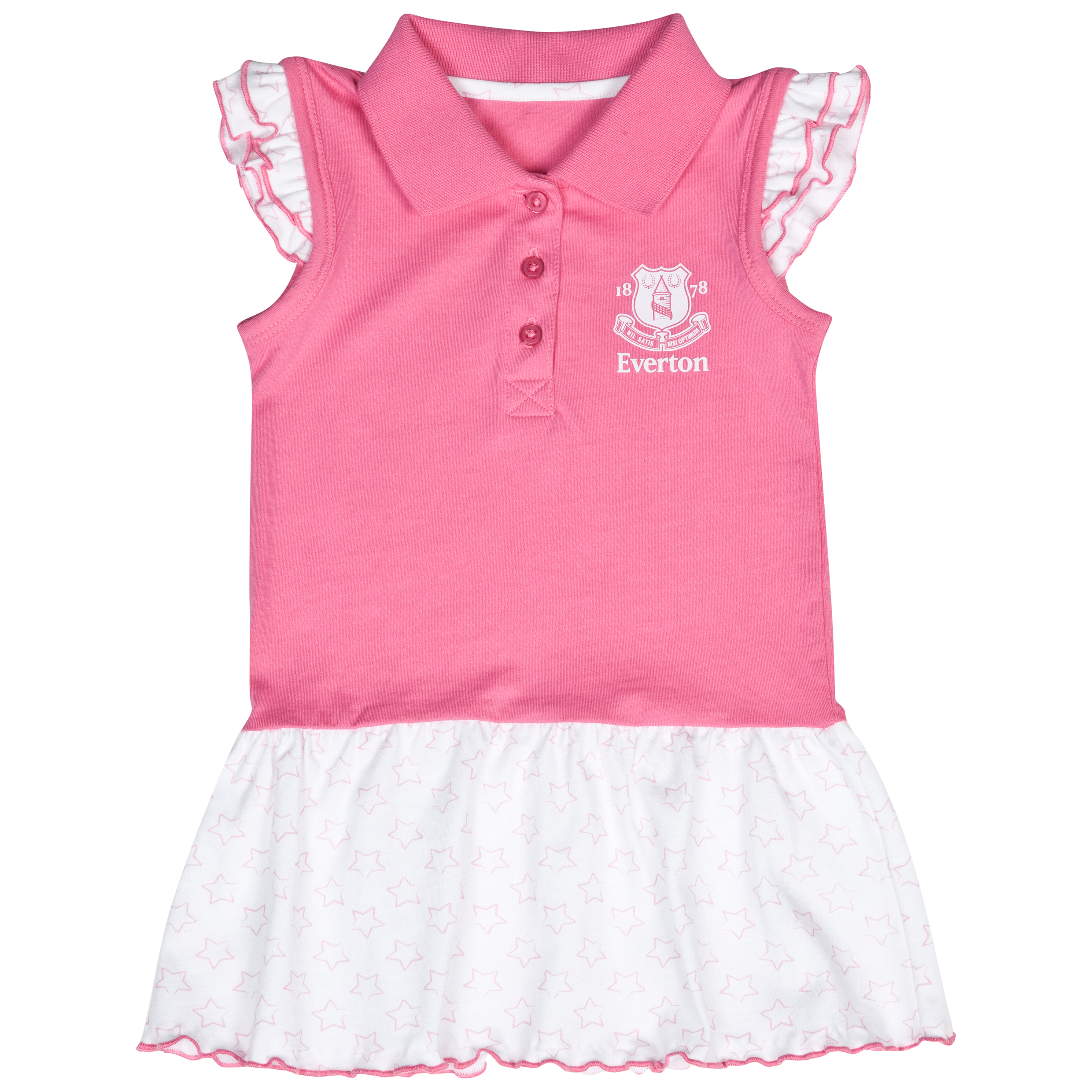 Everton Crest Tennis Dress - Pink/White - Baby