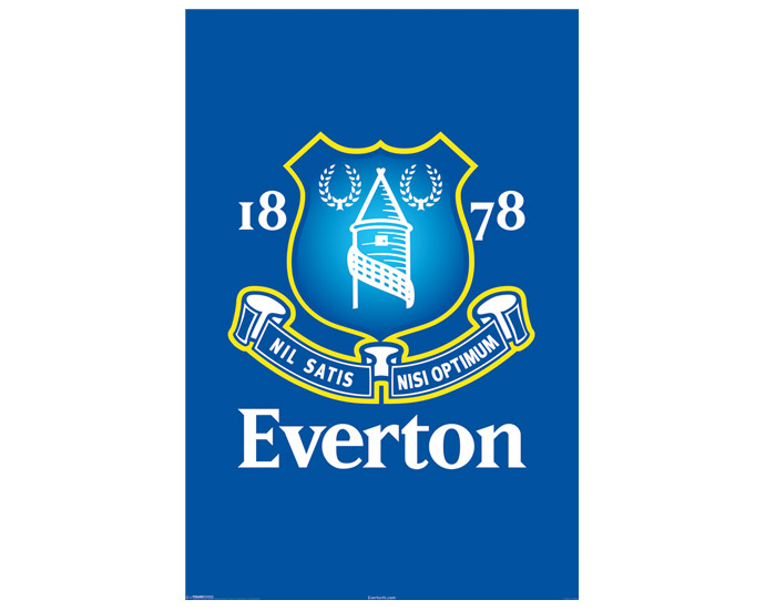 Everton 24 x 36 Crest Poster