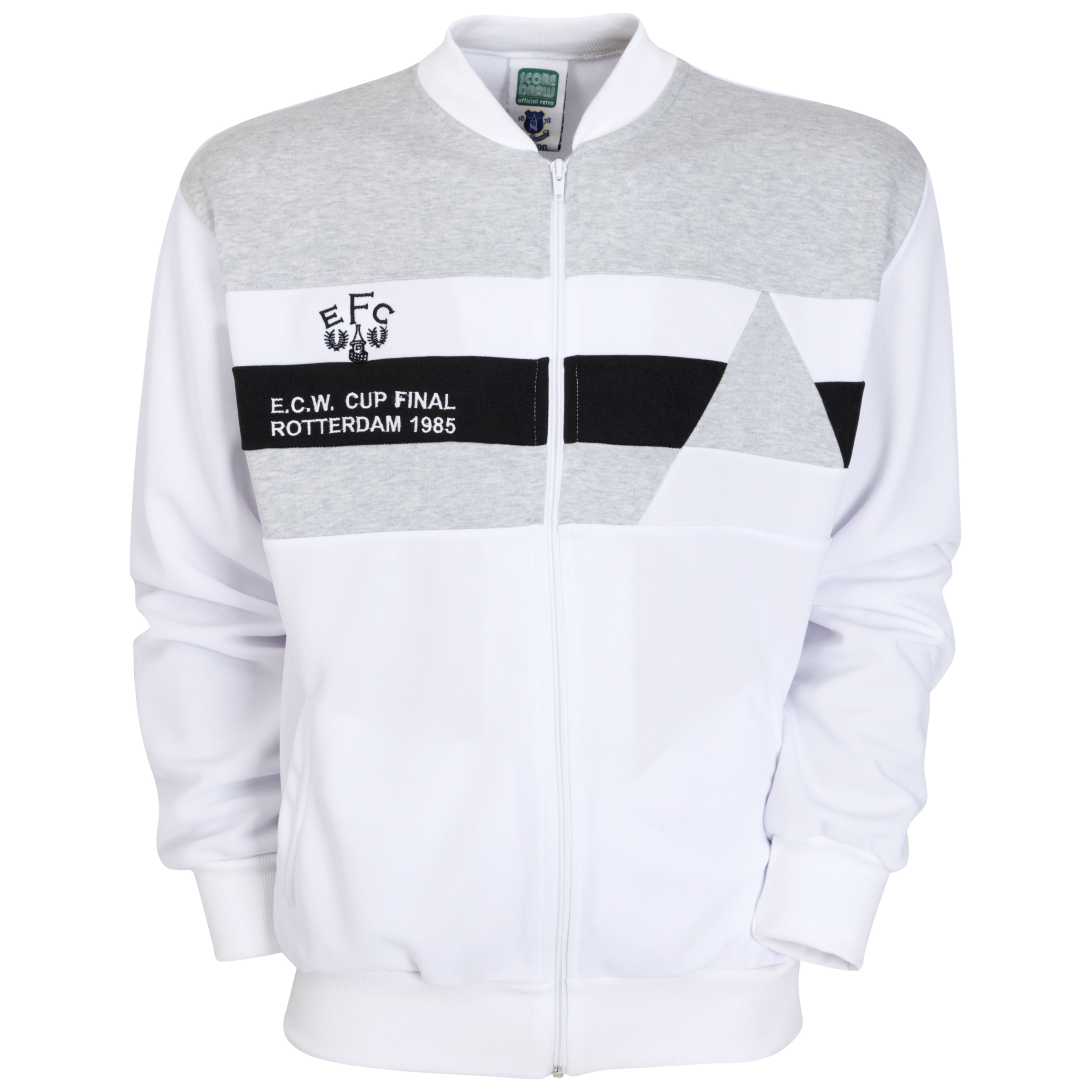 Everton 1985 ECWC Final Track Jacket White