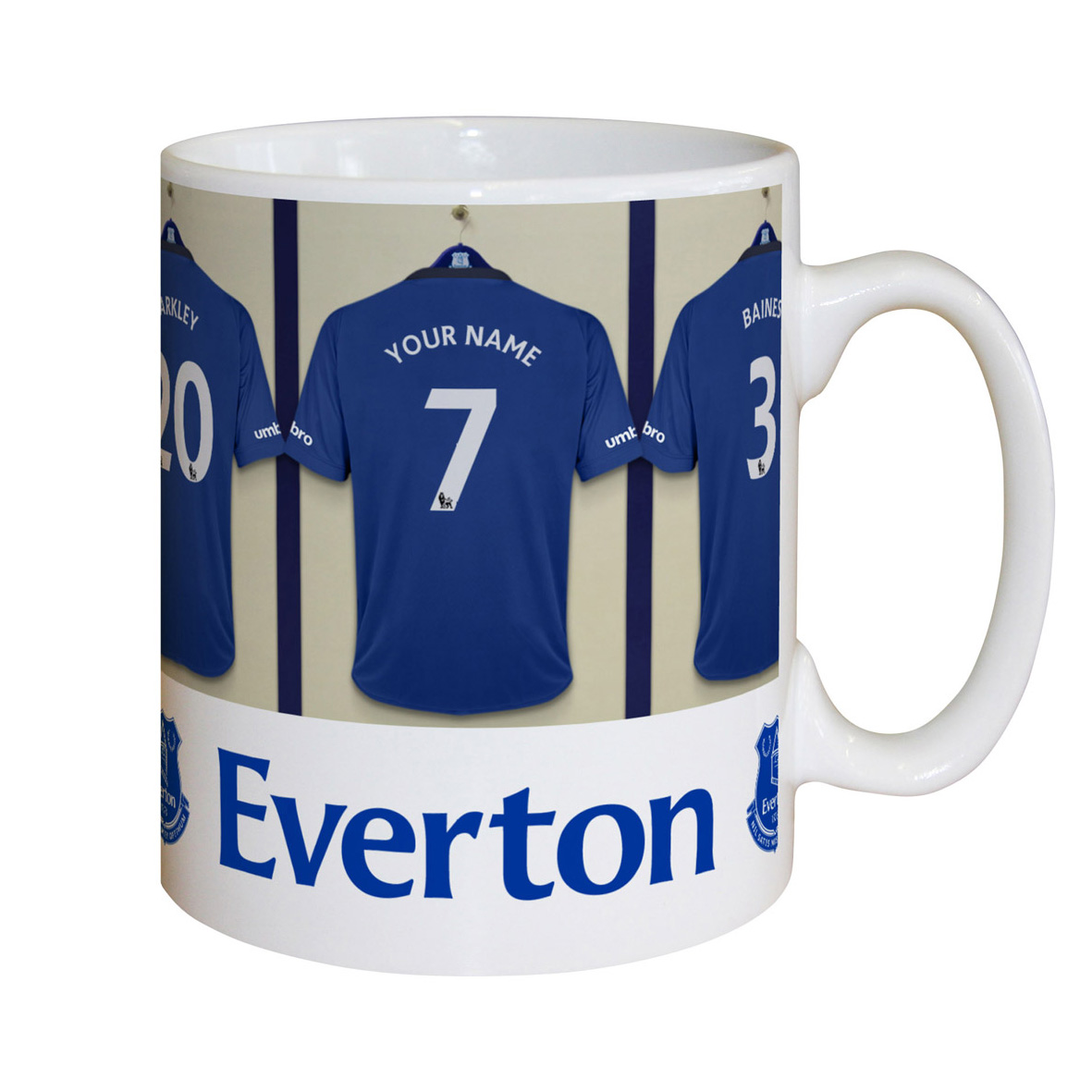 Everton Personalised Dressing Room Mug
