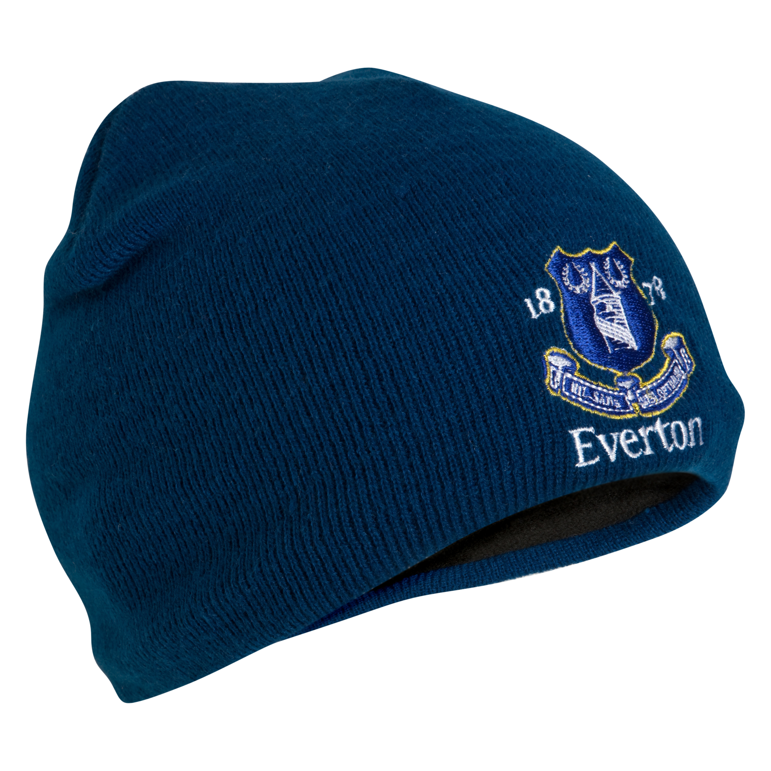 Everton Essentials Fleece Lined Beanie Hat Royal Boys
