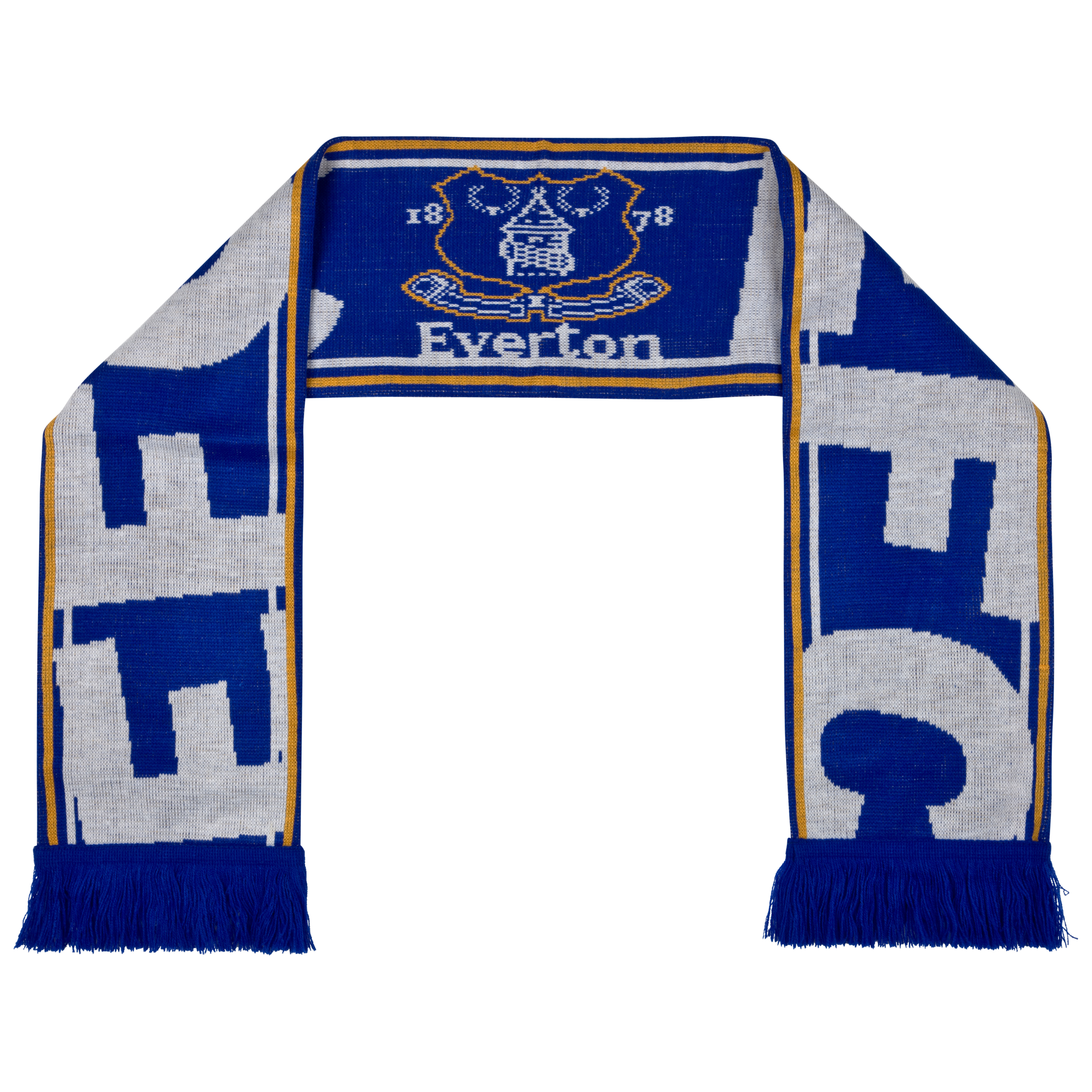 <br>Everton Essentials Crest Jacquard Scarf