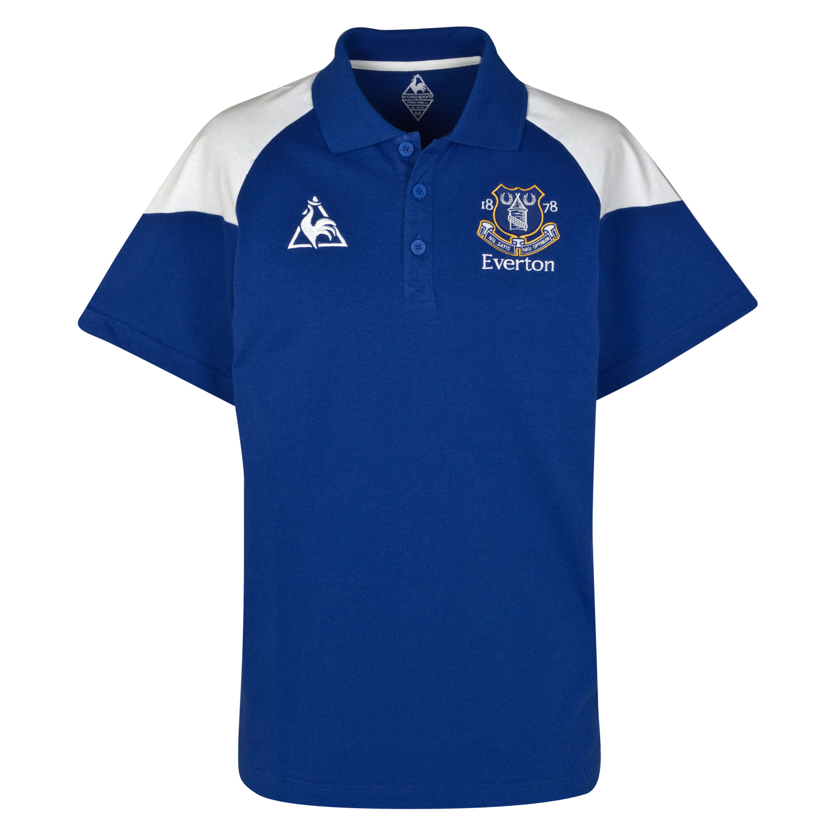 Everton Cotton Mix Training Polo 2011/12-True Everton/Optic White - Kids