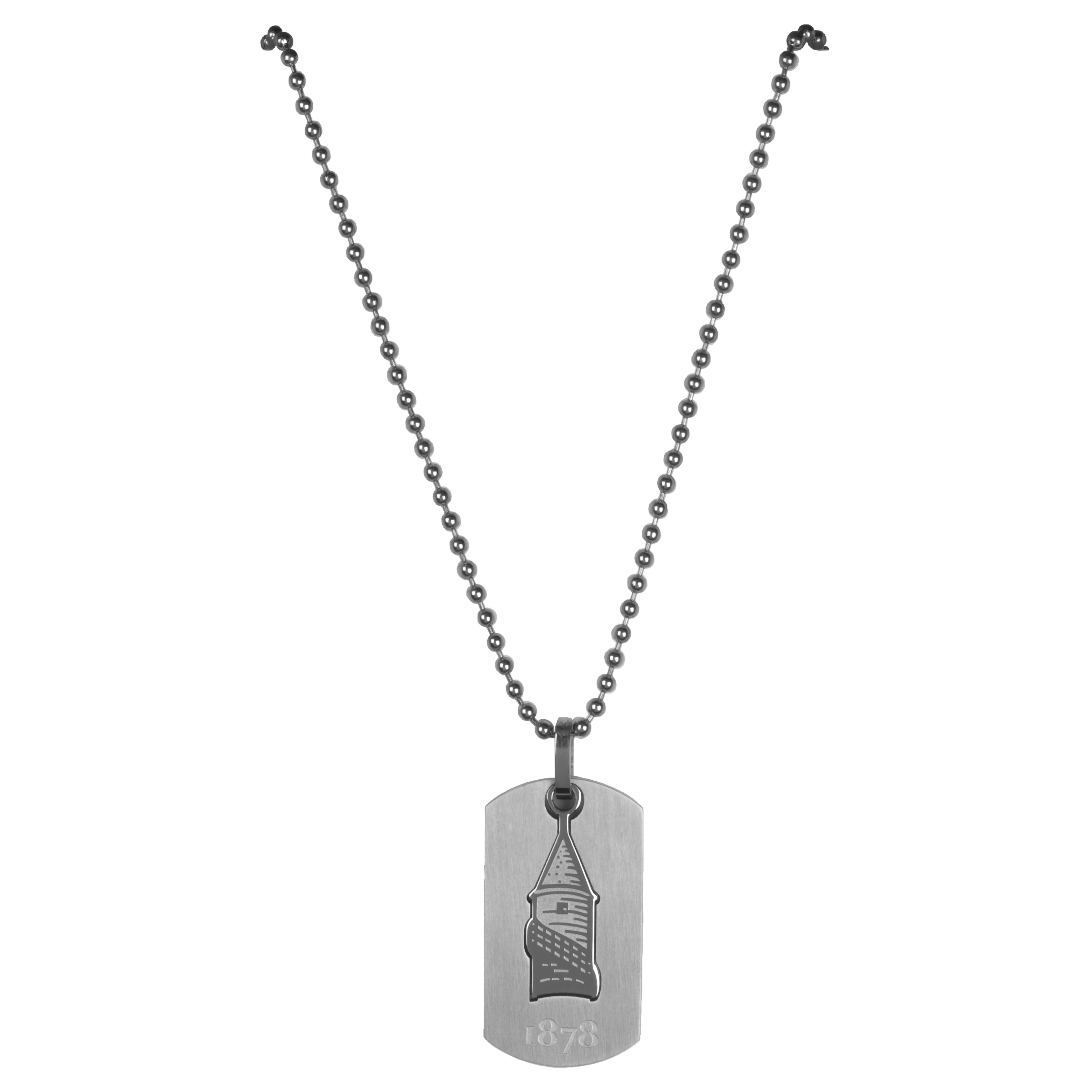 Everton Stainless Steel Cutout Dog Tag and Ball Chain