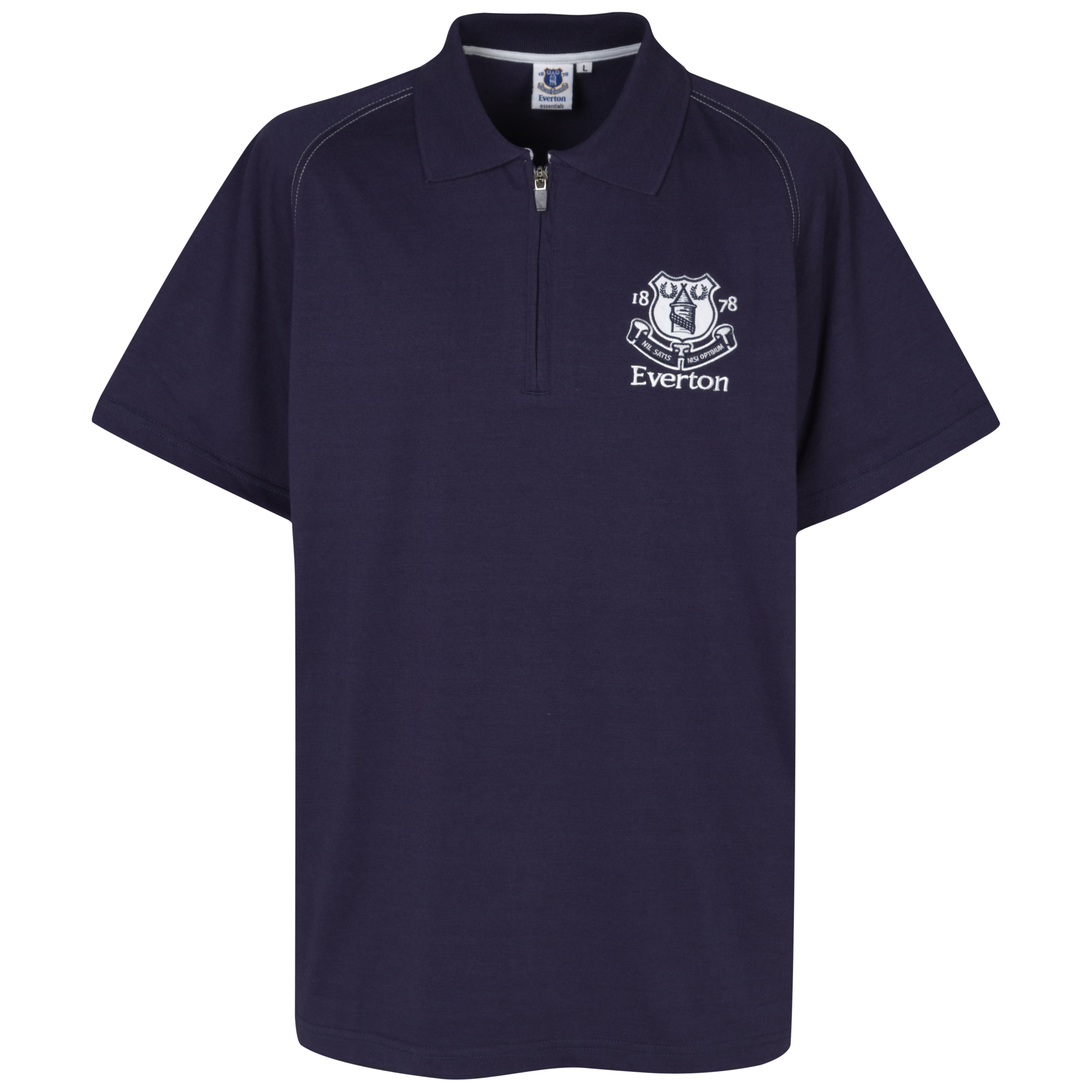 <br>Everton Essential Spook Zip Polo Top Navy