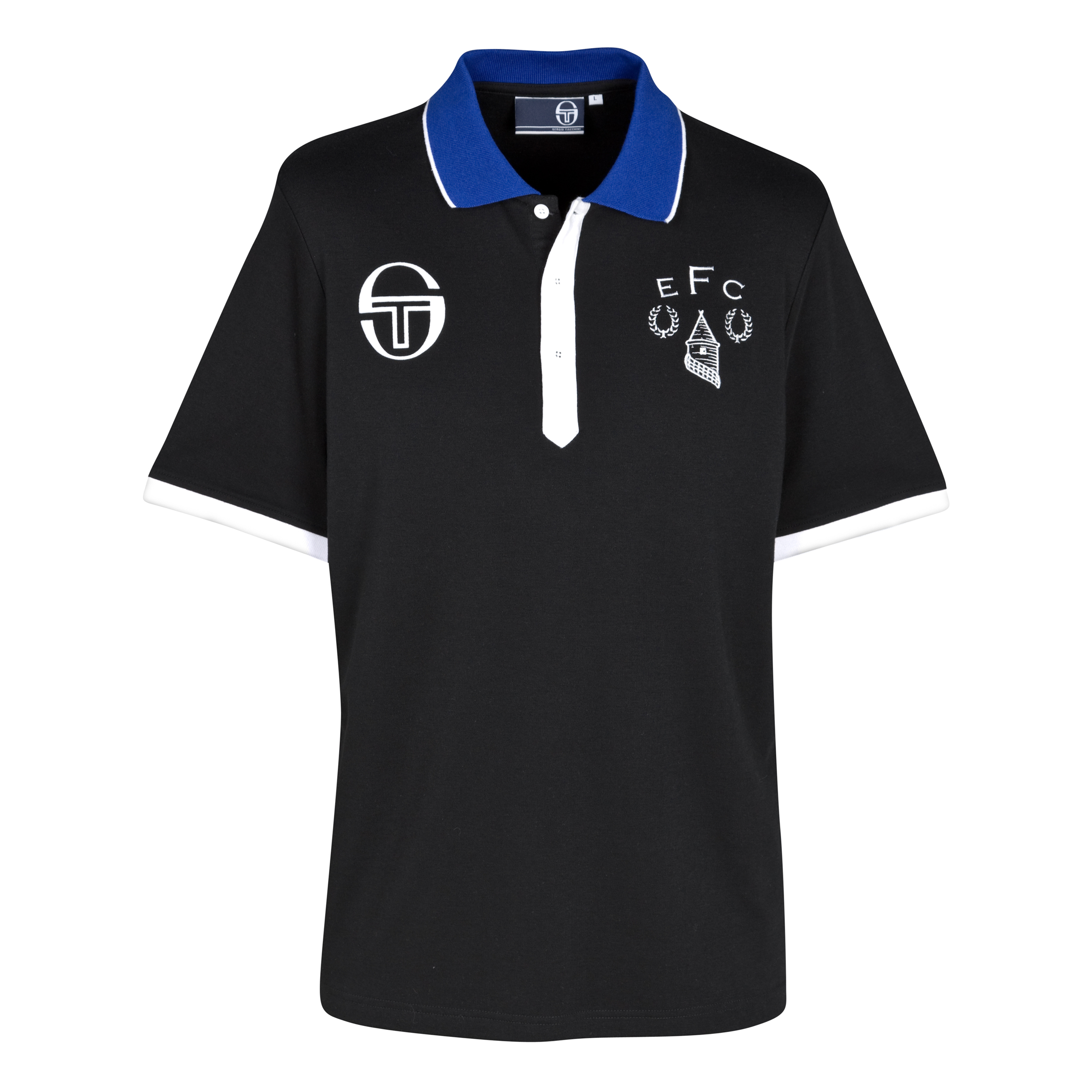 Everton Sergio Heritage Empire Polo - Black/Royal/White