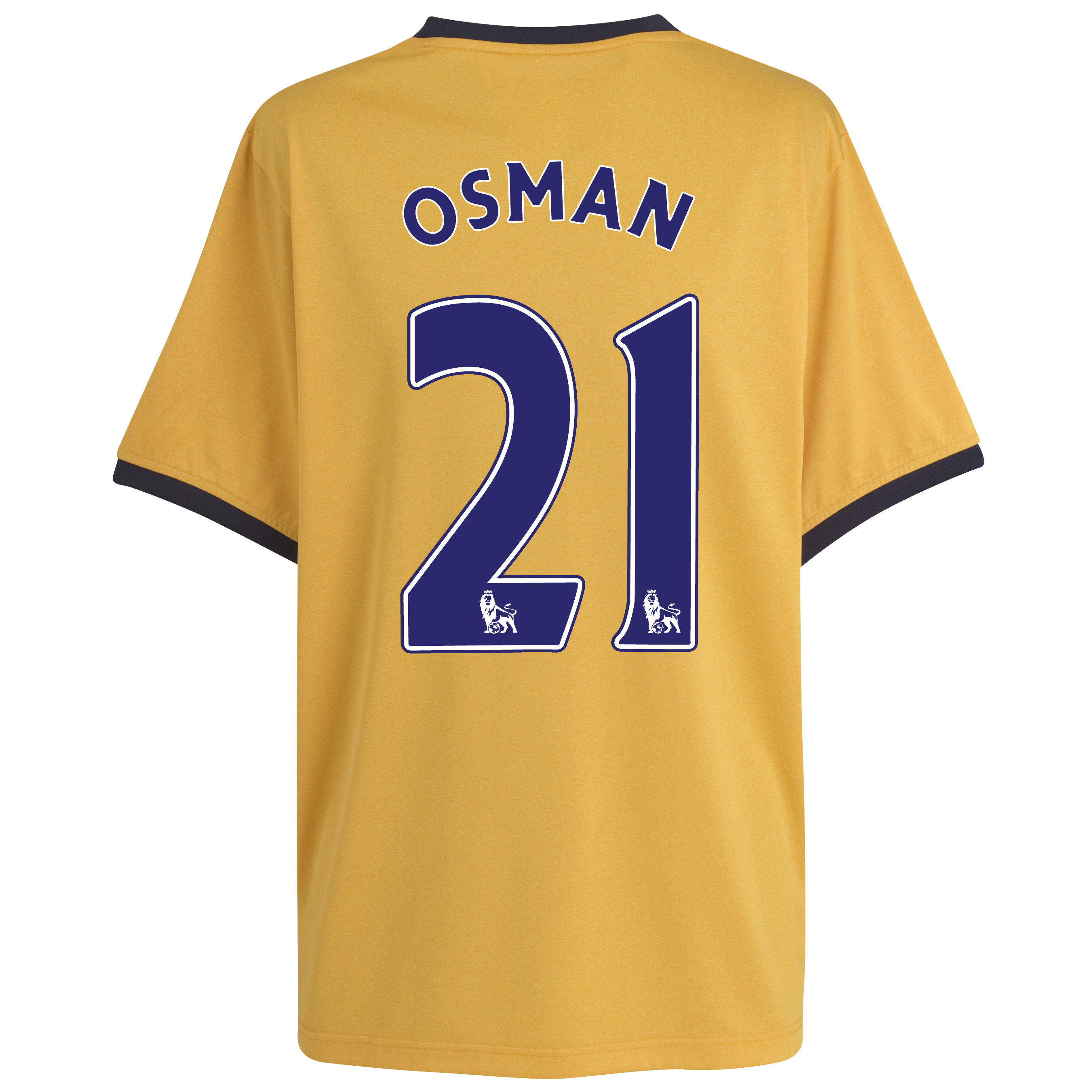 <br>Everton Away Shirt 2011/12 with Osman 21 printing