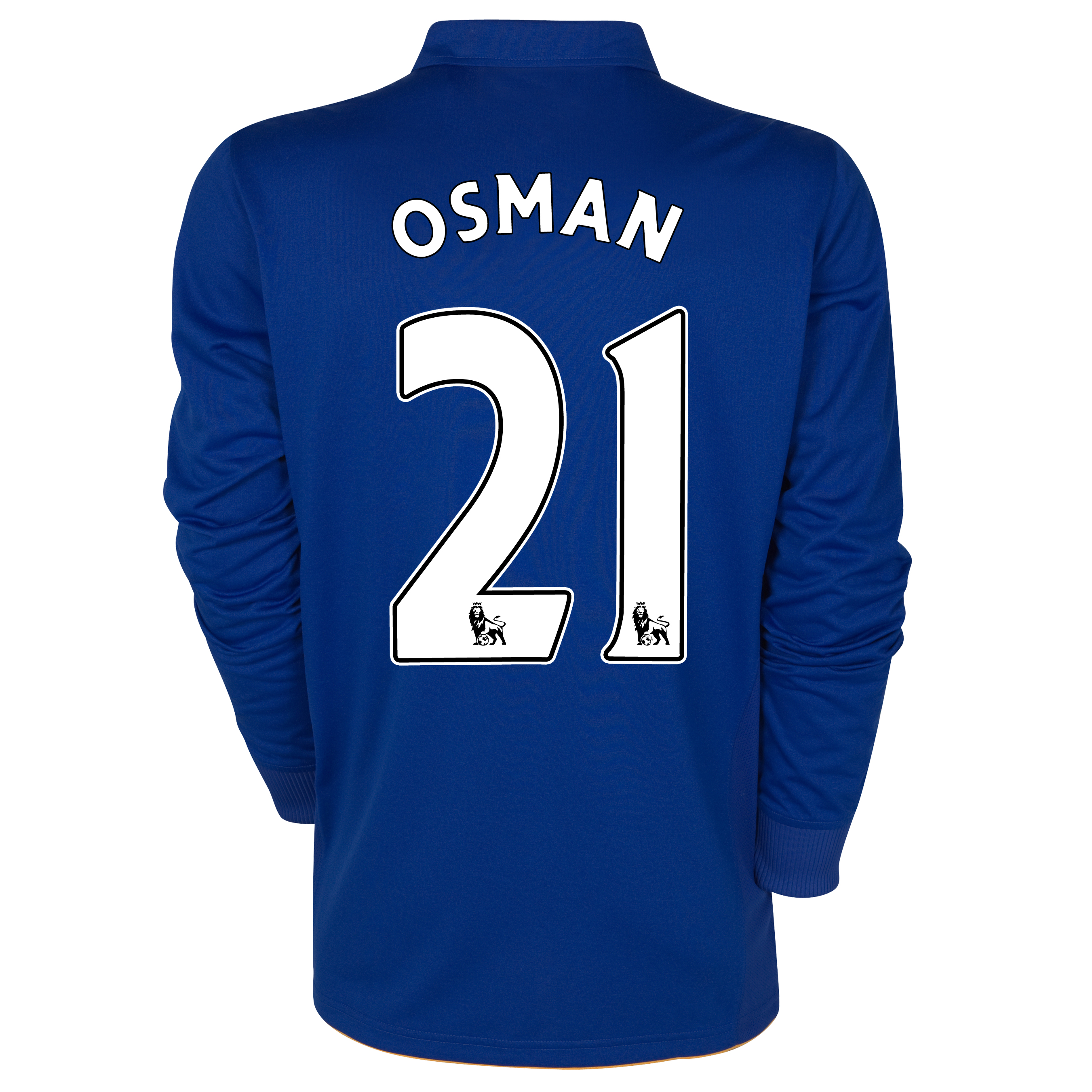Everton Home Shirt 2011-12- Long sleeved with Osman 21 printing