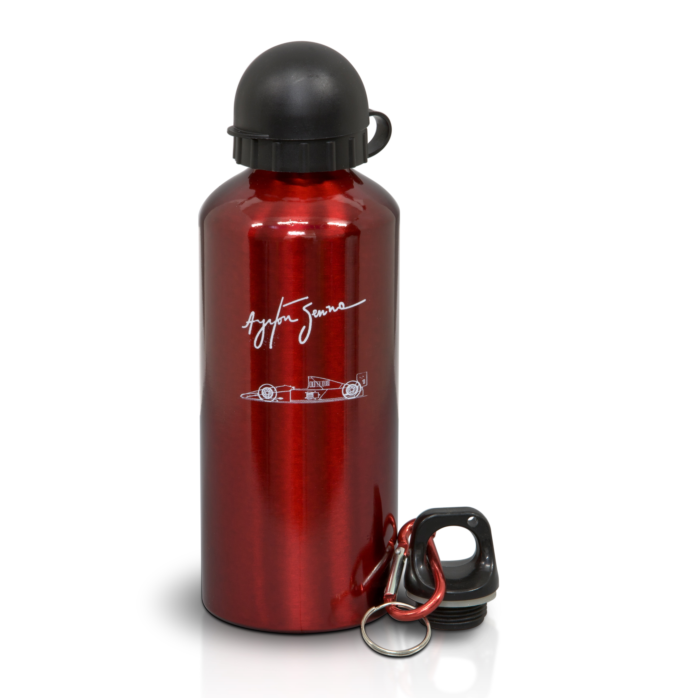 Ayrton Senna Water Bottle - Red