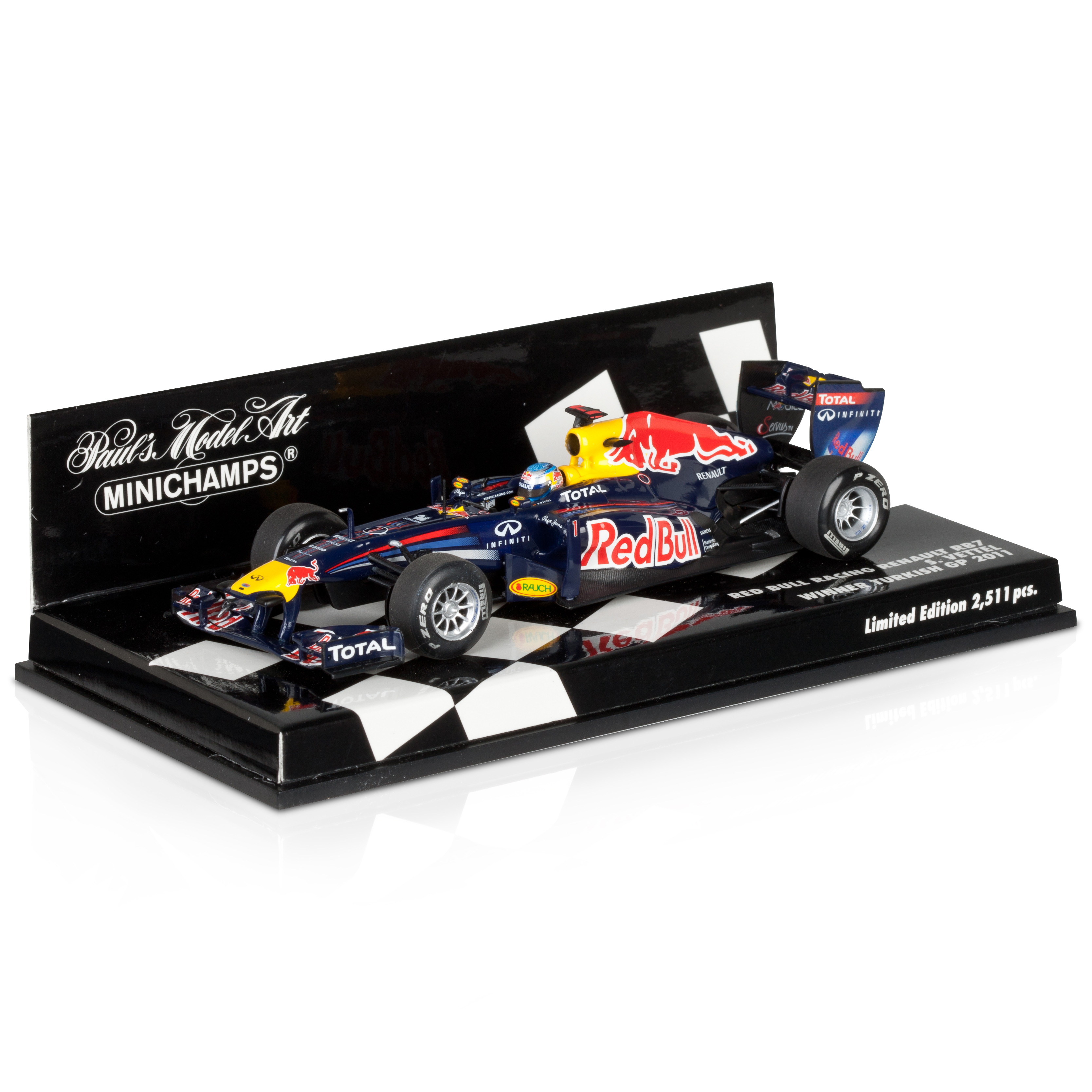 Red Bull Racing RB7 Sebastian Vettel Winner Turkish GP 2011 1:43 Scale
