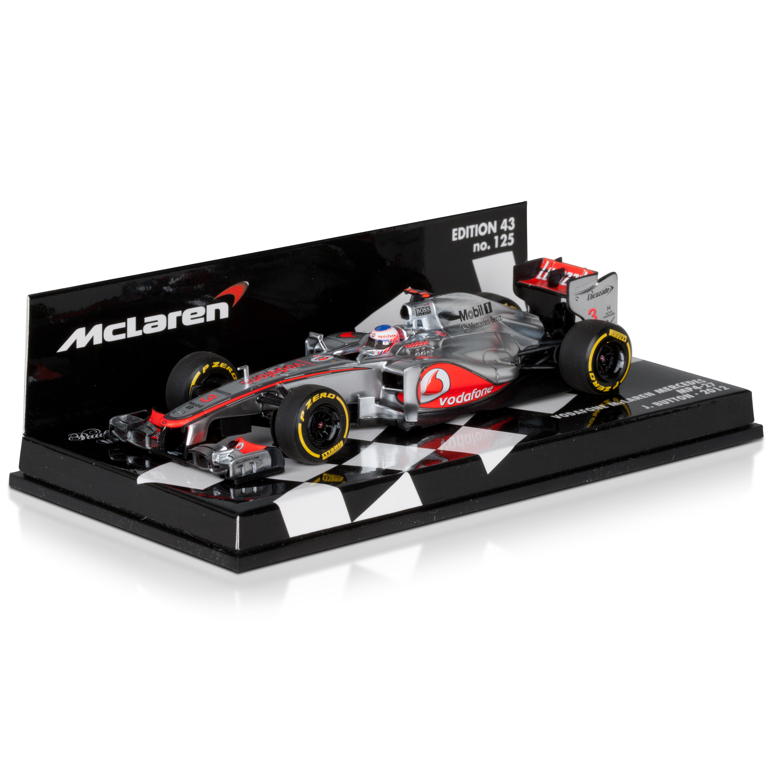 Vodafone McLaren Mercedes MP4-27 2012 Jenson Button 1:43 Scale